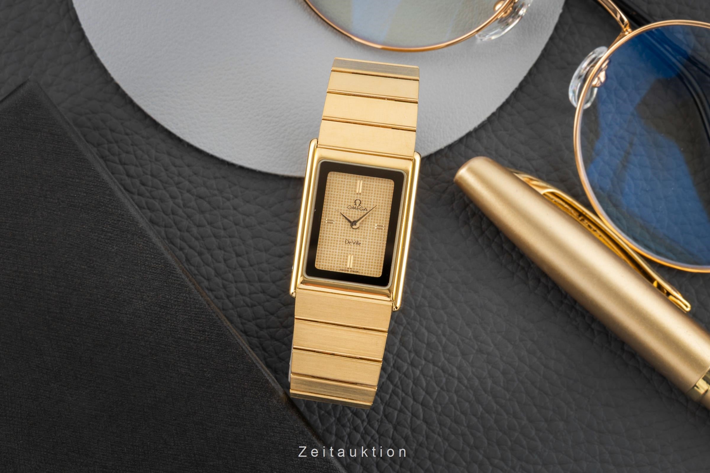 Omega De Ville gilt-brass quartz Kal. 1387 Ref. 791.0868 VINTAGE