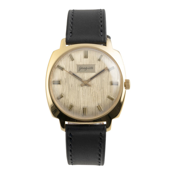 Glashütte Spezimatic latón bañado en oro automático reloj para caballeros Vintage  [2601788]
