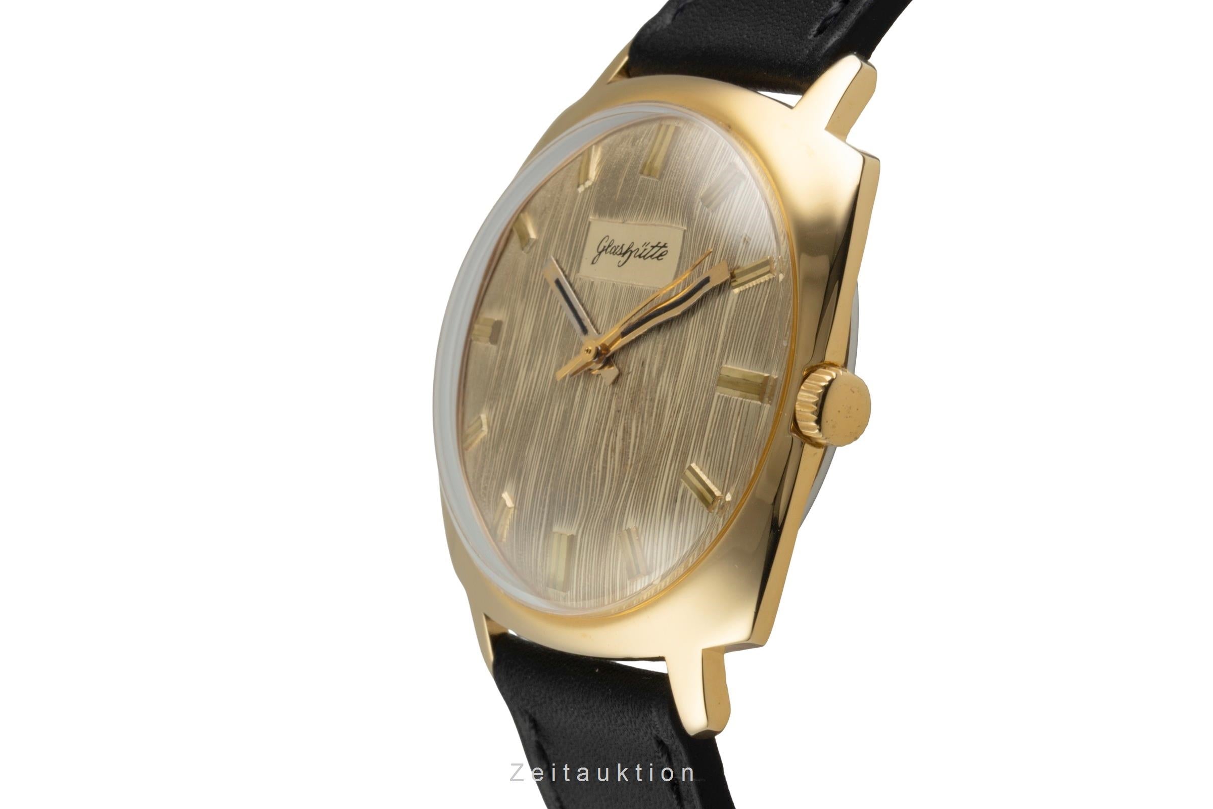 Glashütte Spezimatic latón bañado en oro automático reloj para caballeros Vintage  [2601788]