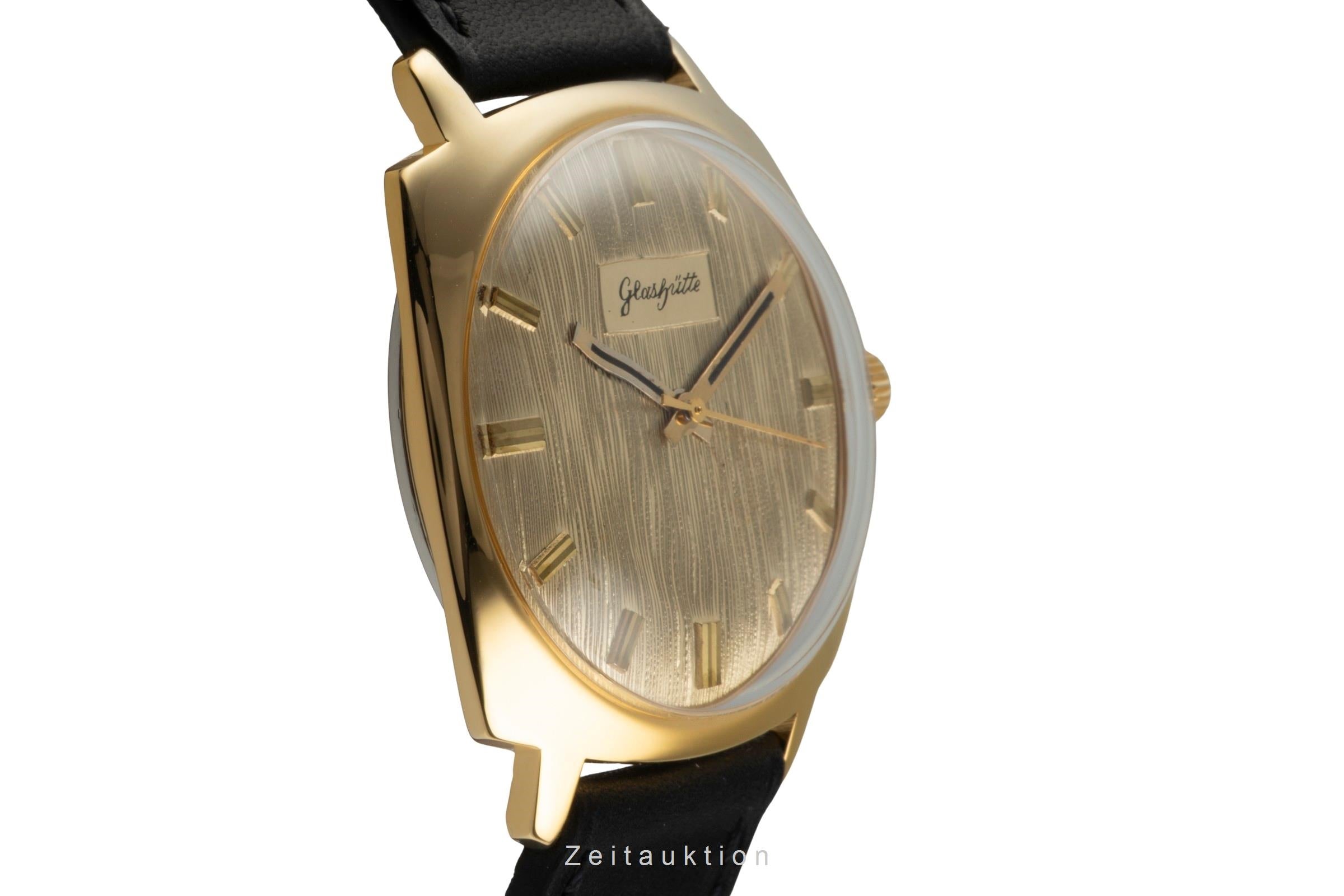 Glashütte Spezimatic latón bañado en oro automático reloj para caballeros Vintage  [2601788]