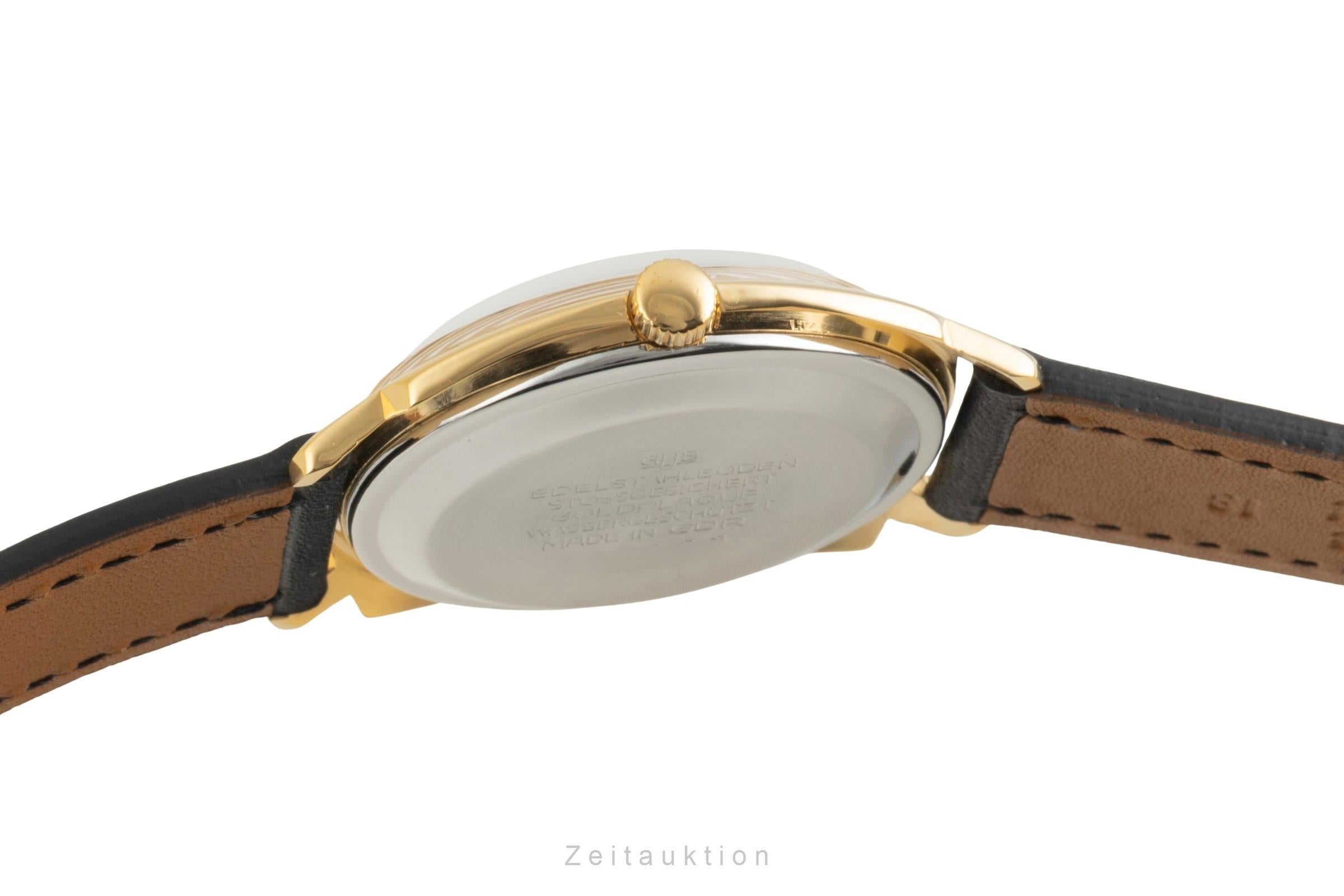 Glashütte Spezimatic latón bañado en oro automático reloj para caballeros Vintage  [2601788]