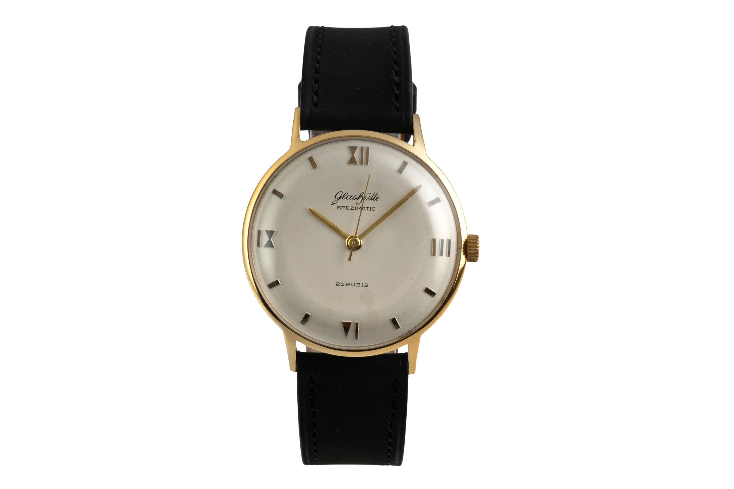 Glashütte Spezimatic laiton doré automatique montre pour hommes Vintage  [2601789]