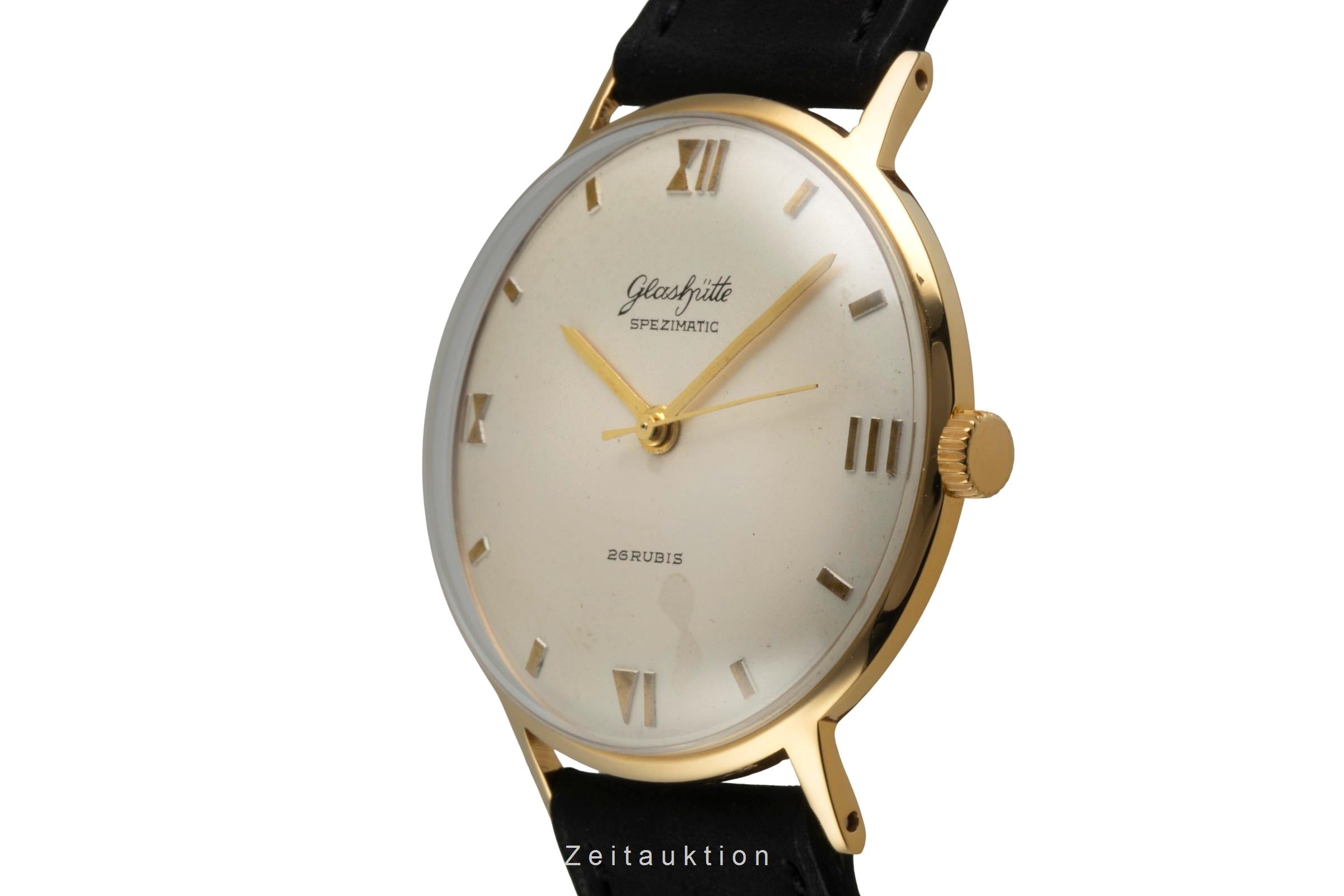 Glashütte Spezimatic latón bañado en oro automático reloj para caballeros Vintage  [2601789]