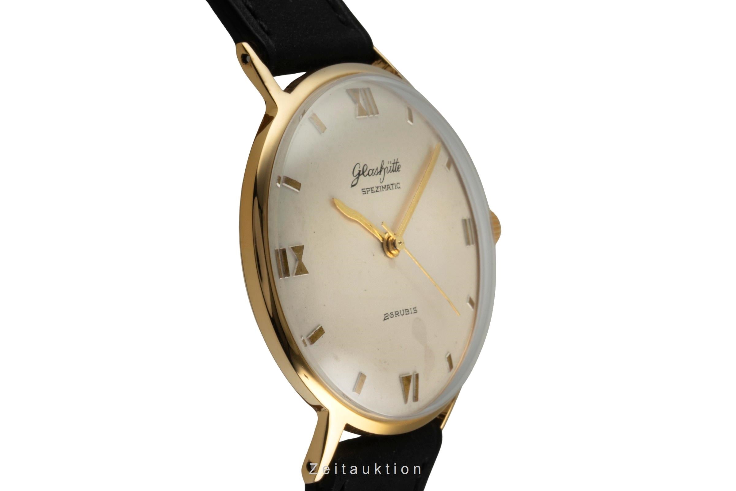 Glashütte Spezimatic latón bañado en oro automático reloj para caballeros Vintage  [2601789]
