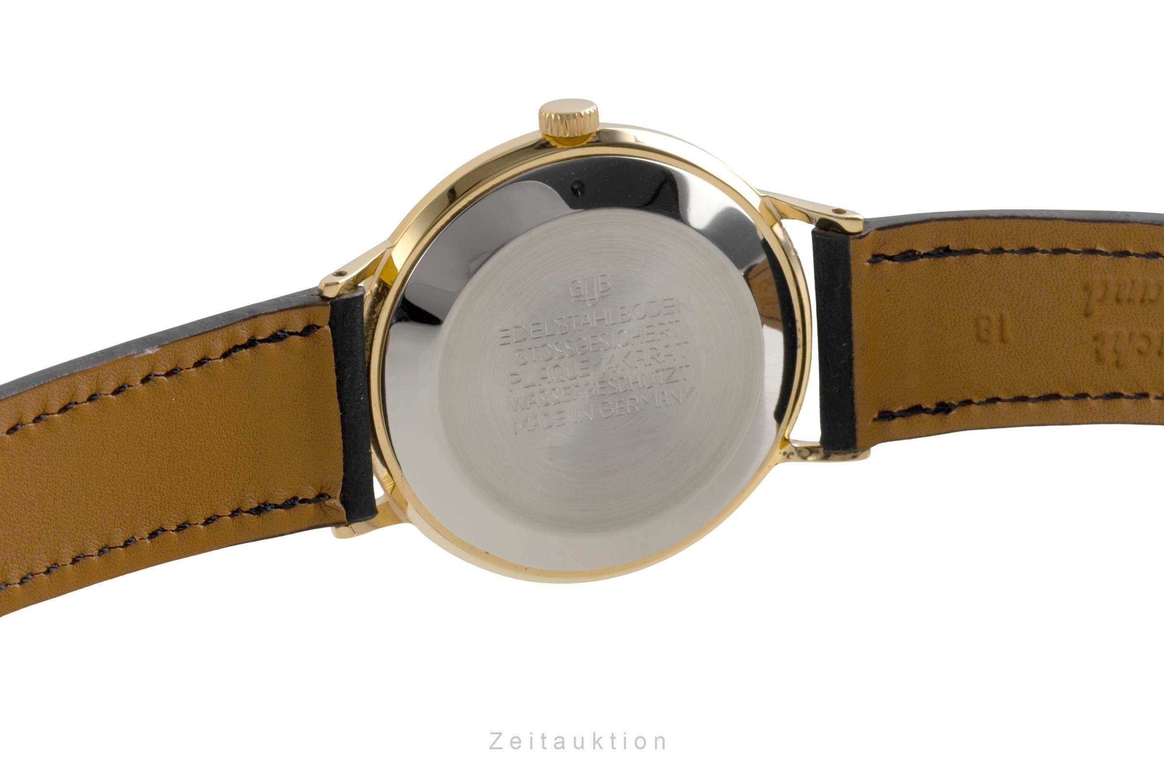 Glashütte Spezimatic latón bañado en oro automático reloj para caballeros Vintage  [2601789]