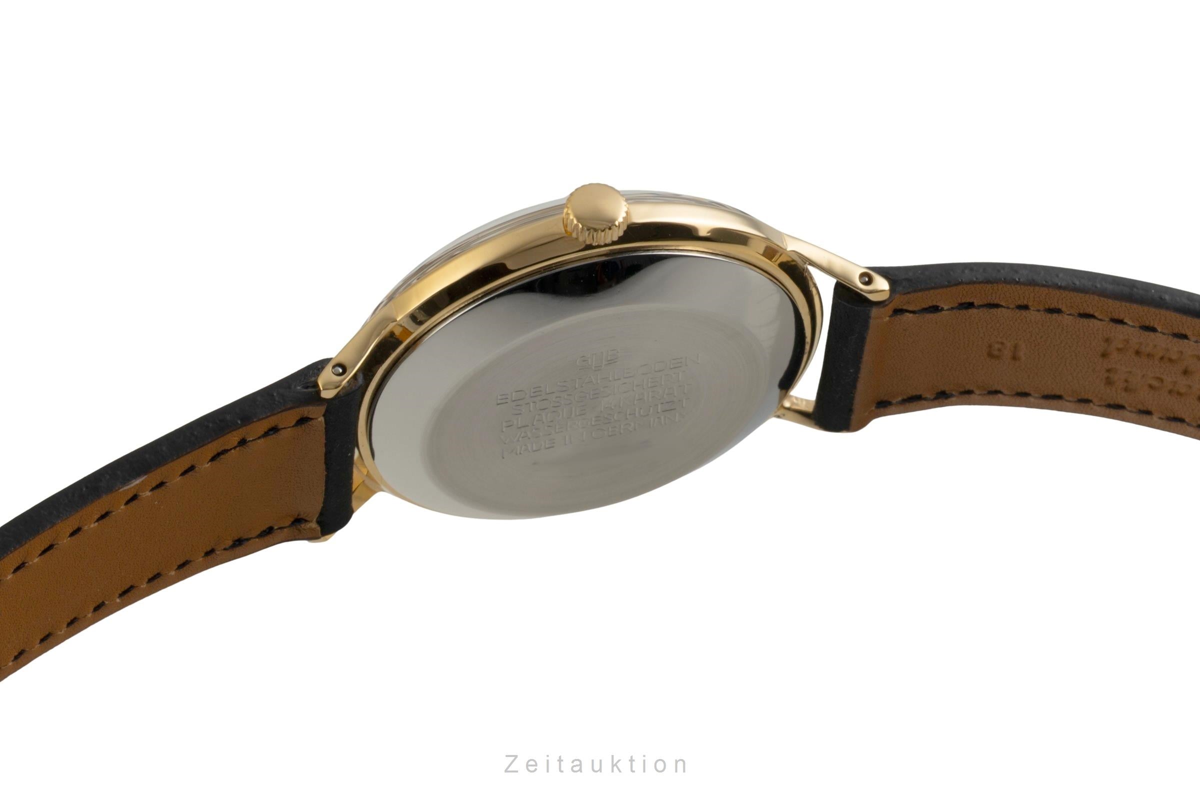 Glashütte Spezimatic latón bañado en oro automático reloj para caballeros Vintage  [2601789]