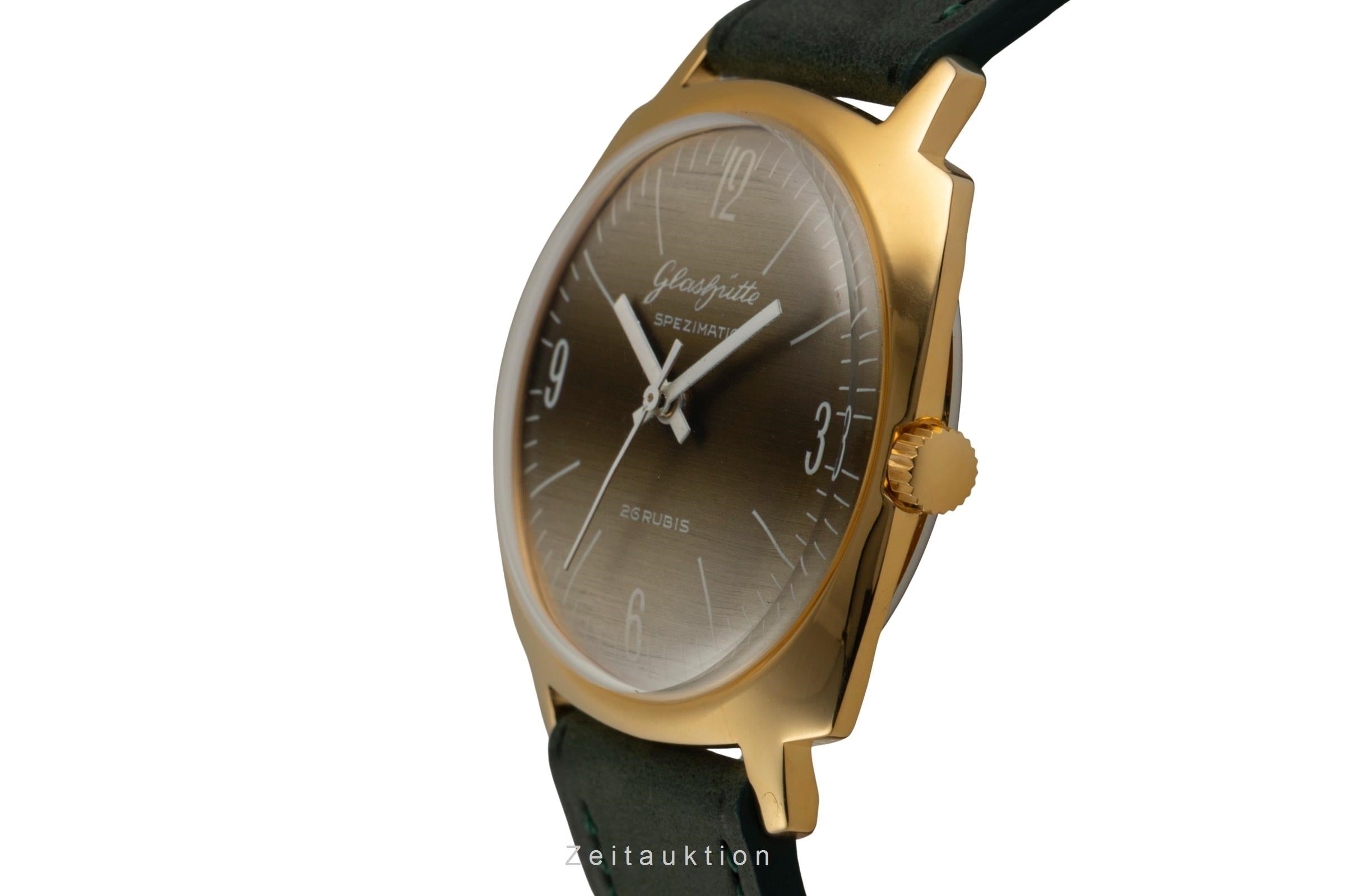 Glashütte Spezimatic latón bañado en oro automático reloj para caballeros Vintage  [2601790]