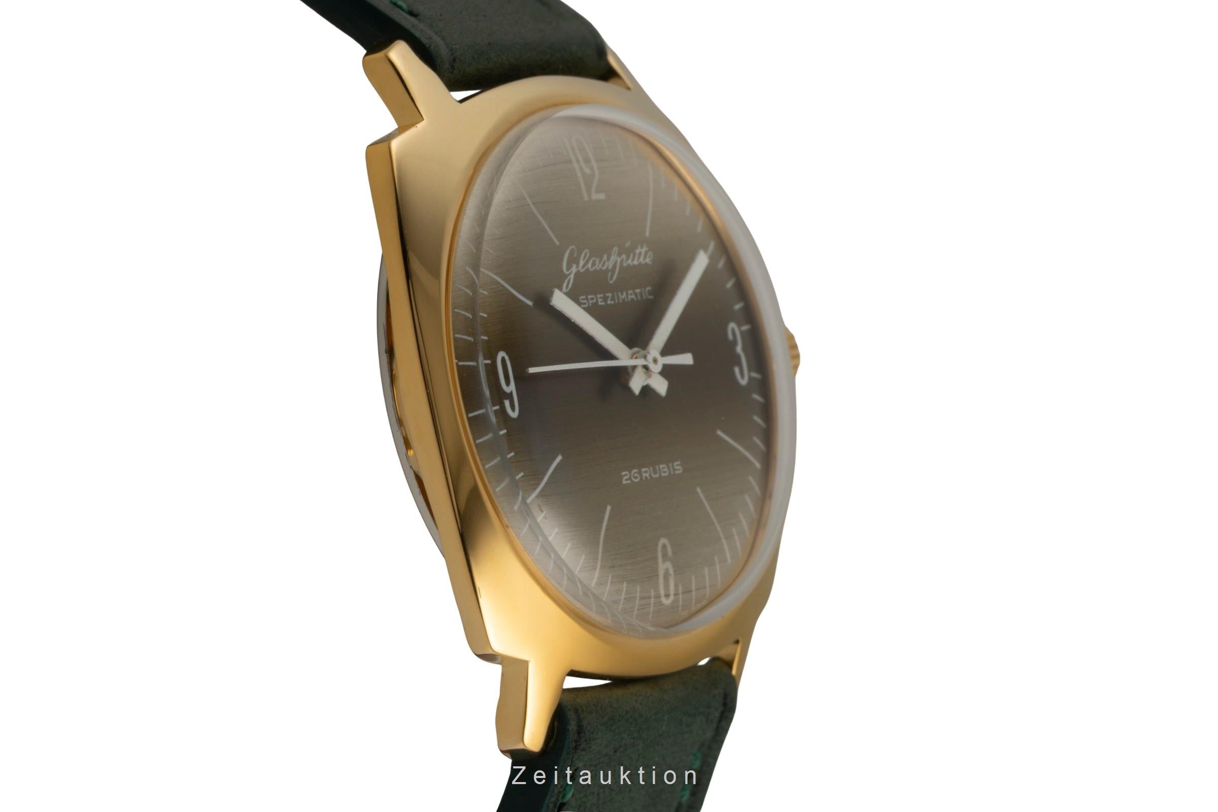 Glashütte Spezimatic latón bañado en oro automático reloj para caballeros Vintage  [2601790]