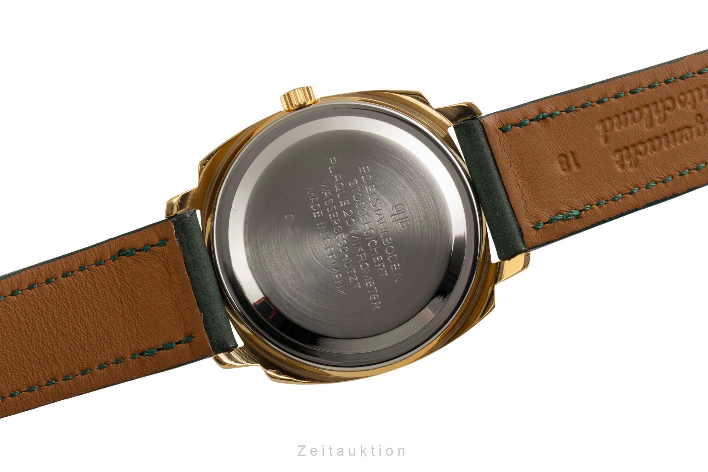 Glashütte Spezimatic latón bañado en oro automático reloj para caballeros Vintage  [2601790]