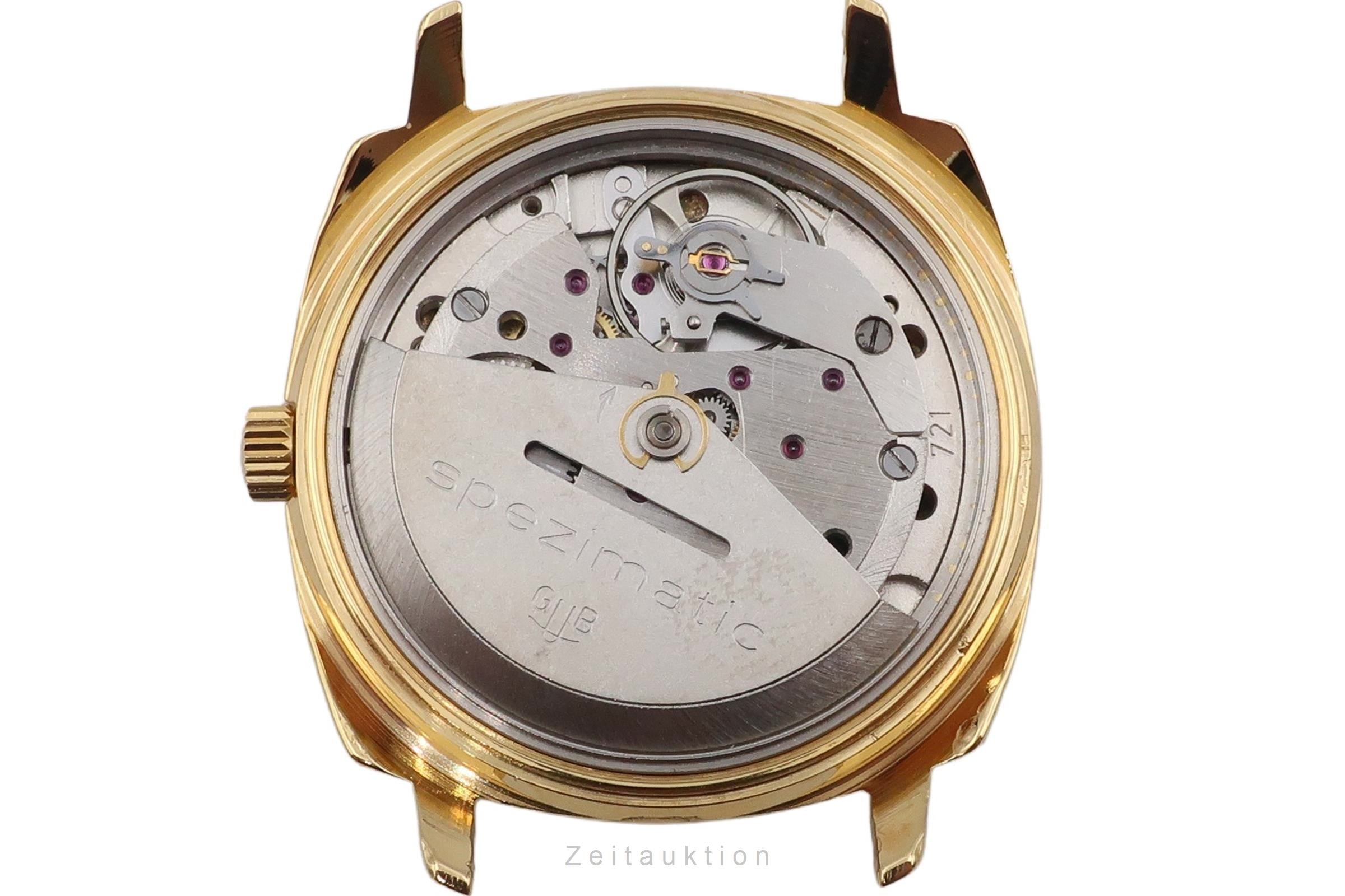 Glashütte Spezimatic latón bañado en oro automático reloj para caballeros Vintage  [2601790]