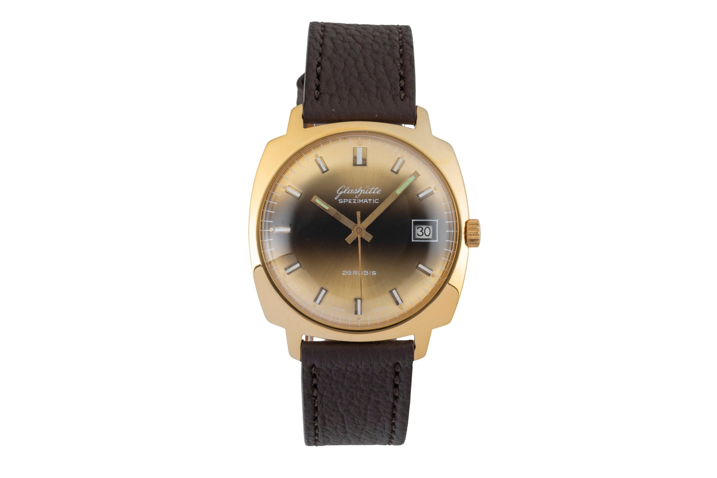 Glashütte Spezimatic gilt-brass automatic men's watch Vintage  [2601791]