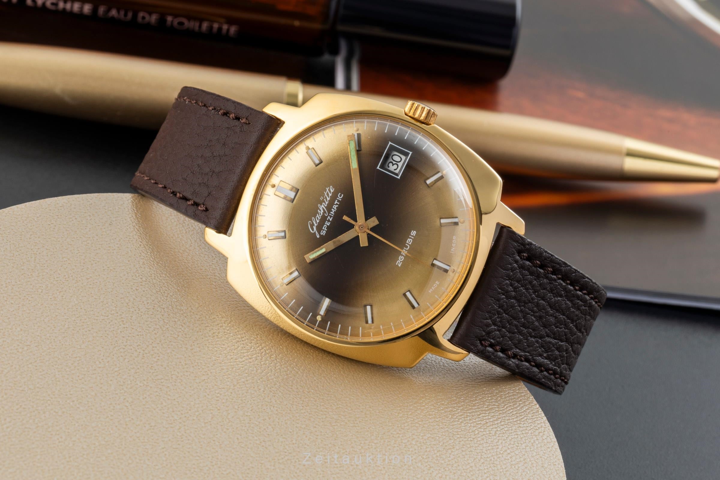 Glashütte Spezimatic gilt-brass automatic men's watch Vintage  [2601791]