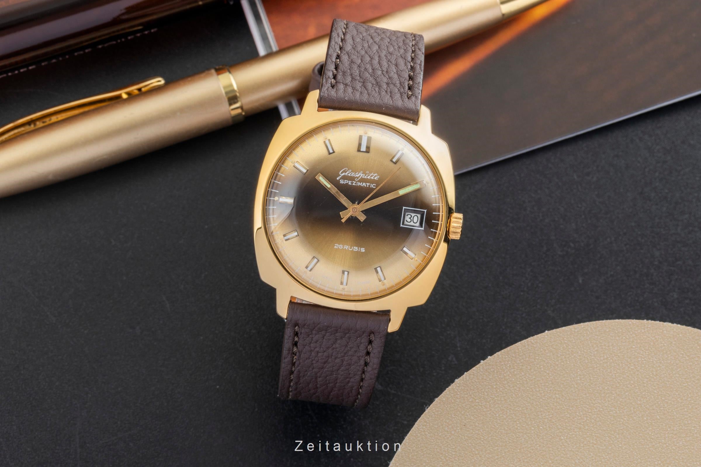 Glashütte Spezimatic gilt-brass automatic men's watch Vintage  [2601791]