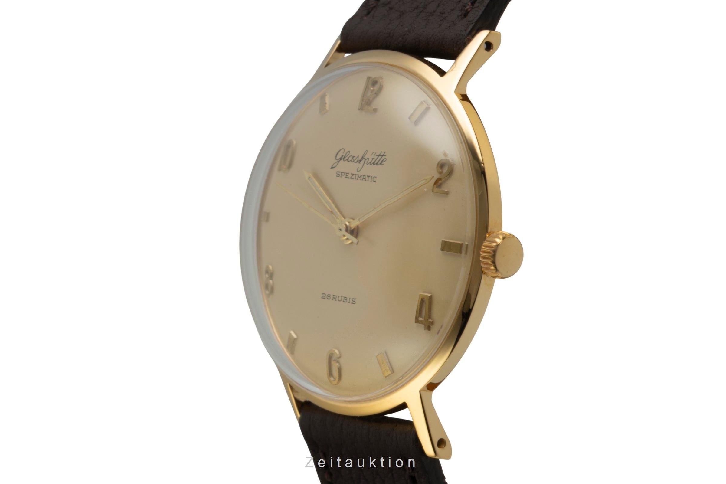 Glashütte Spezimatic latón bañado en oro automático reloj para caballeros Vintage  [2601792]