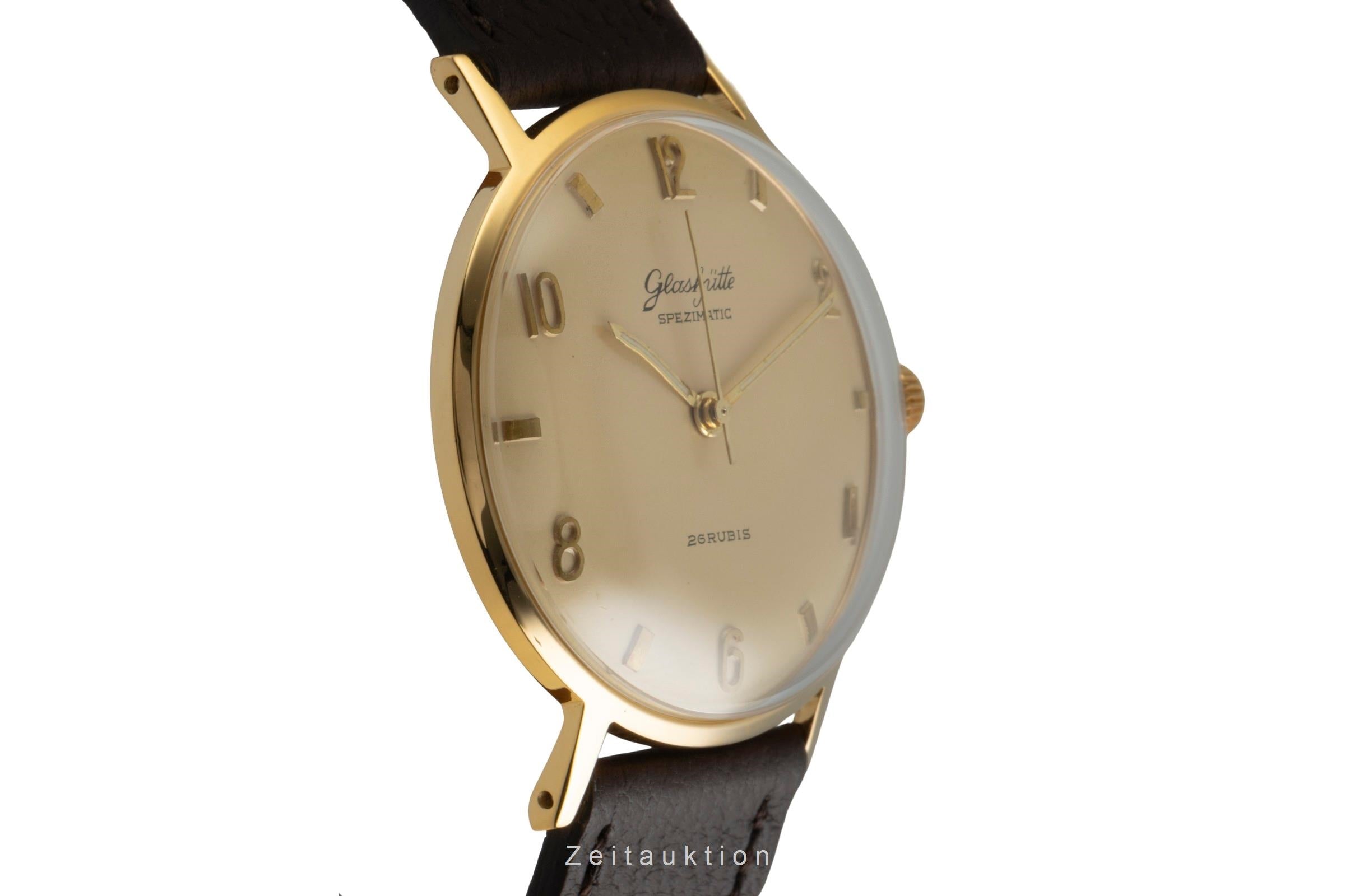 Glashütte Spezimatic latón bañado en oro automático reloj para caballeros Vintage  [2601792]