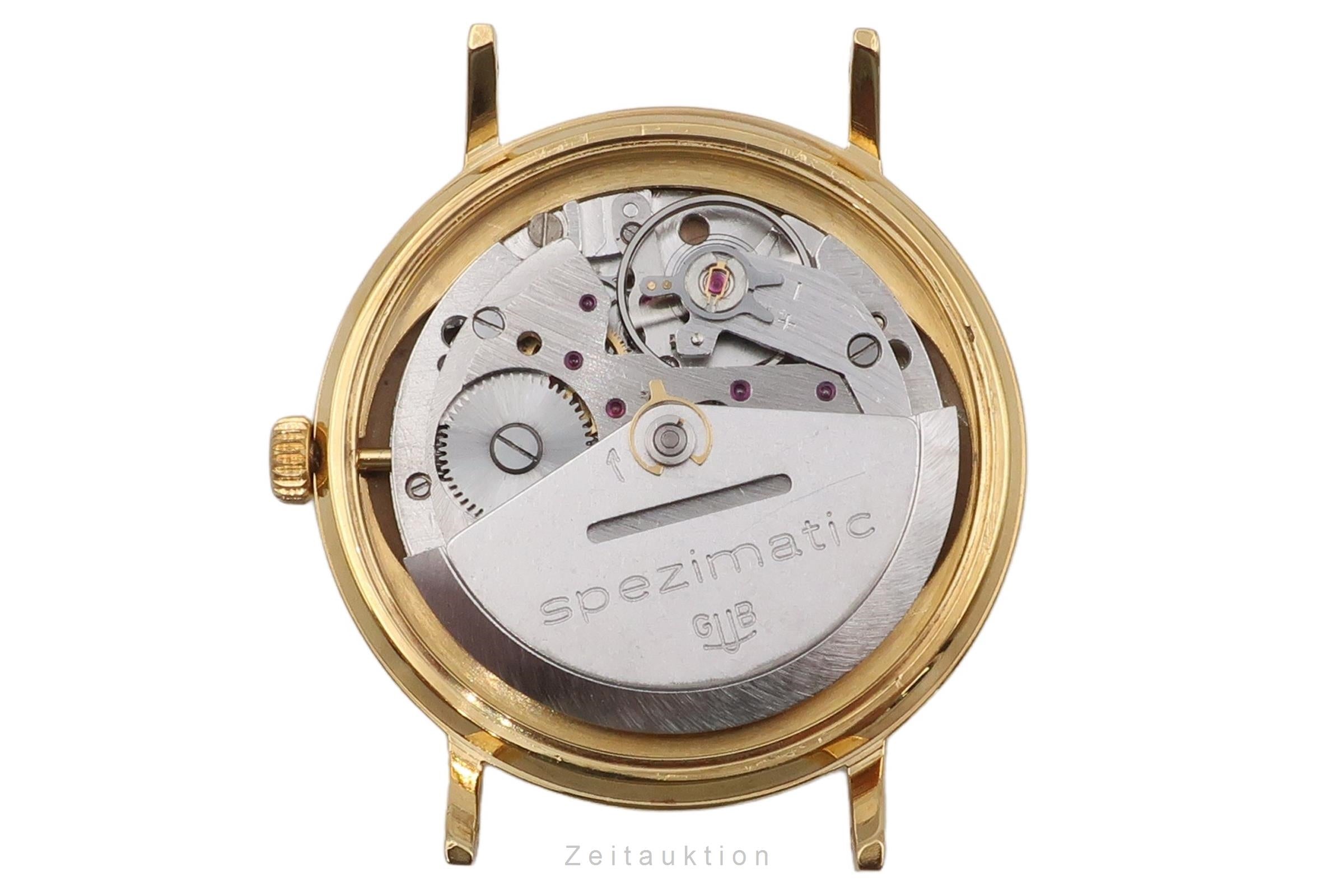 Glashütte Spezimatic latón bañado en oro automático reloj para caballeros Vintage  [2601792]