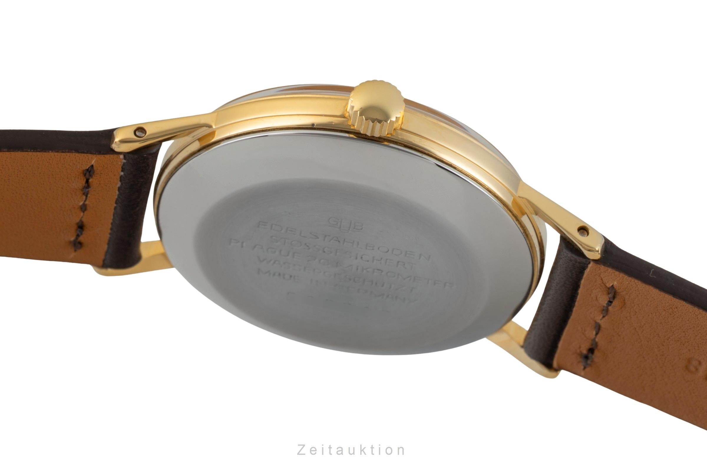 Glashütte Spezimatic latón bañado en oro automático reloj para caballeros Vintage  [2601794]
