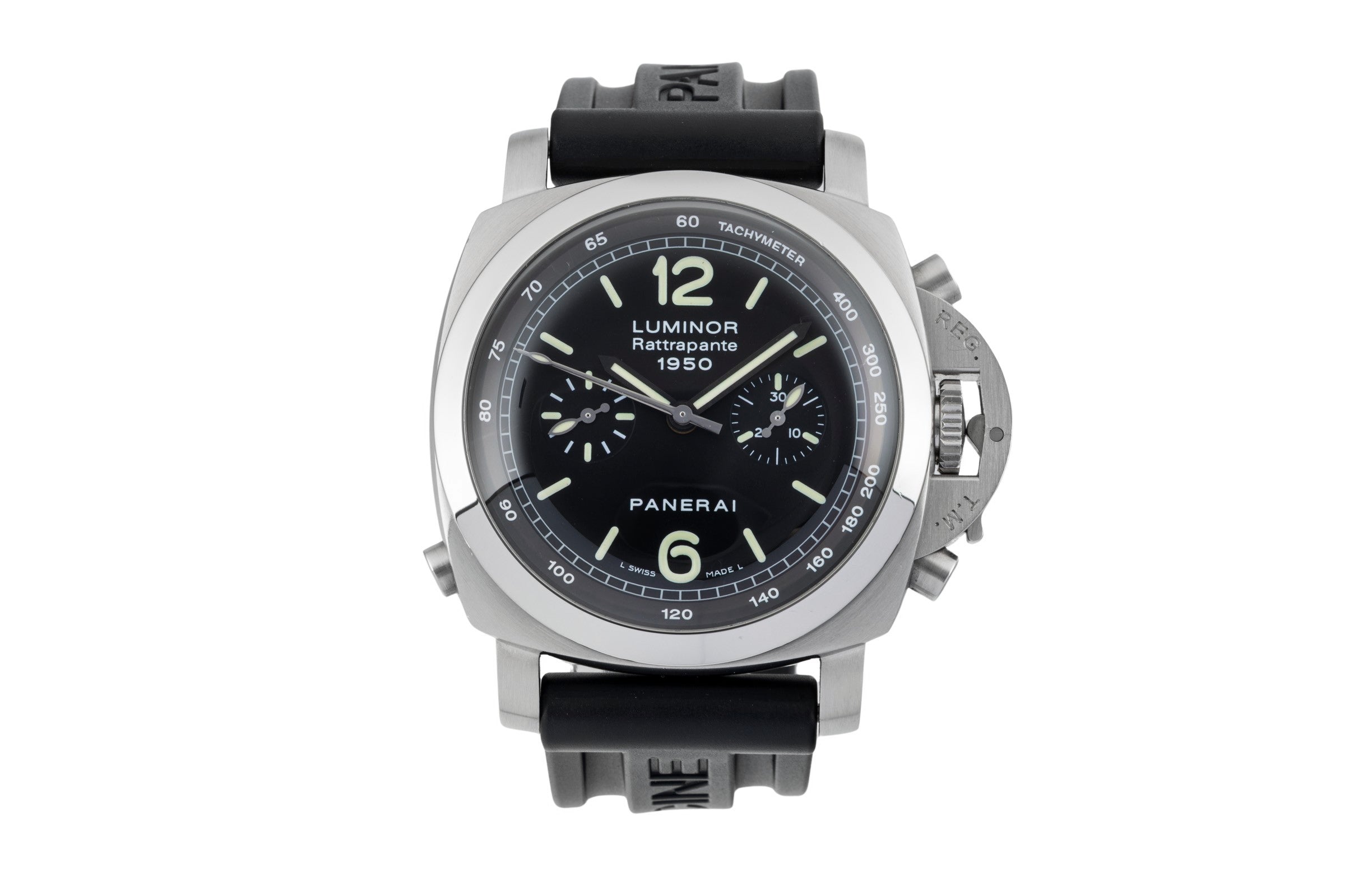 Panerai Luminor  chronograph steel automatic men's watch PAM00213  [2601796]