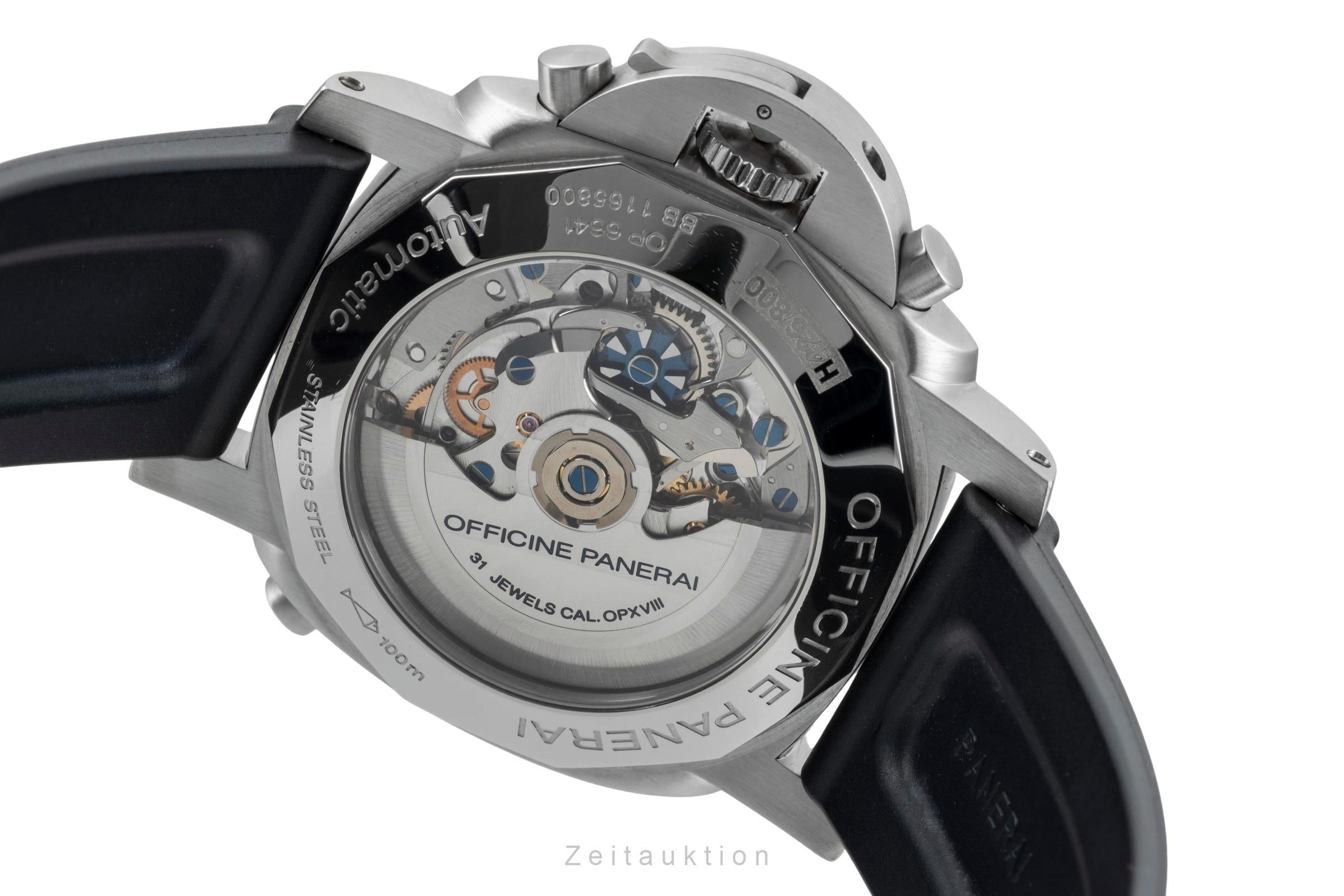 Panerai Luminor  chronograph steel automatic men's watch PAM00213  [2601796]