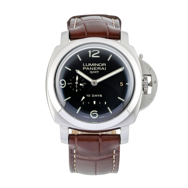 Panerai Luminor 1950 10 Days GMT Stahl Automatik Herrenuhr Ref. PAM00270 B&P [2601798]