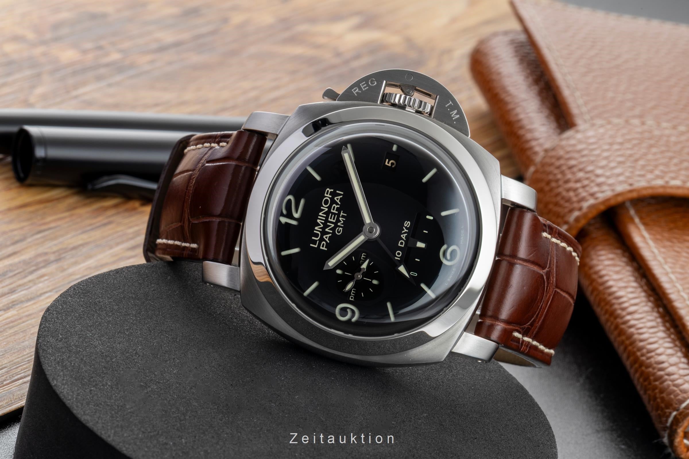 Panerai Luminor 1950 10 Days GMT Stahl Automatik Herrenuhr Ref. PAM00270 B&P [2601798]