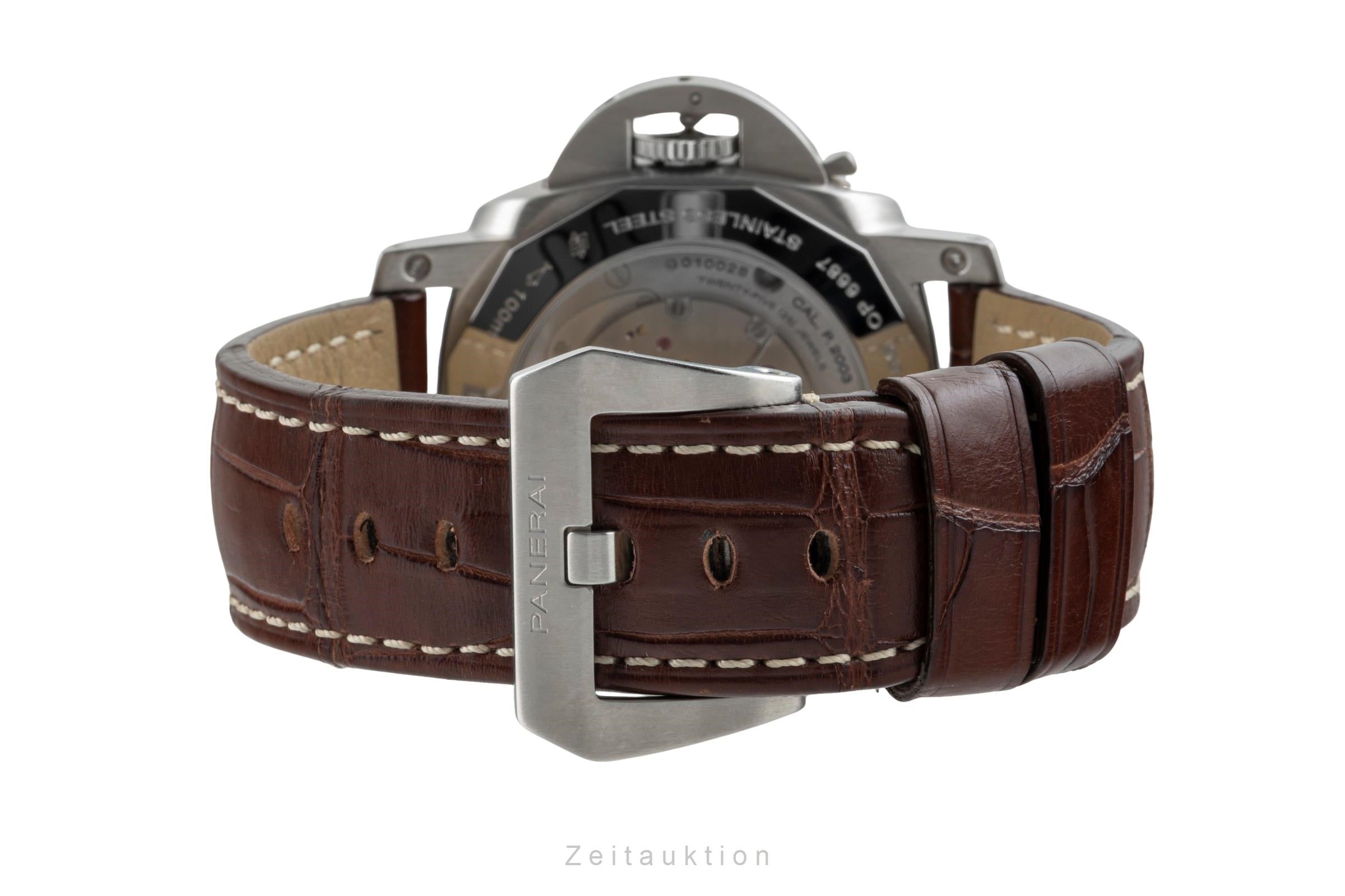 Panerai Luminor 1950 10 Days GMT Stahl Automatik Herrenuhr Ref. PAM00270 B&P [2601798]
