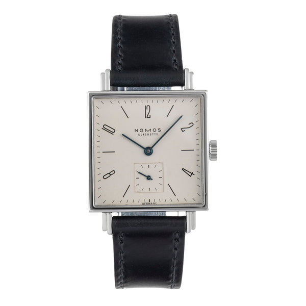Nomos Tetra Edelstahl Handaufzug Sub Seconde Herrenuhr Ref. 408  [2601807]