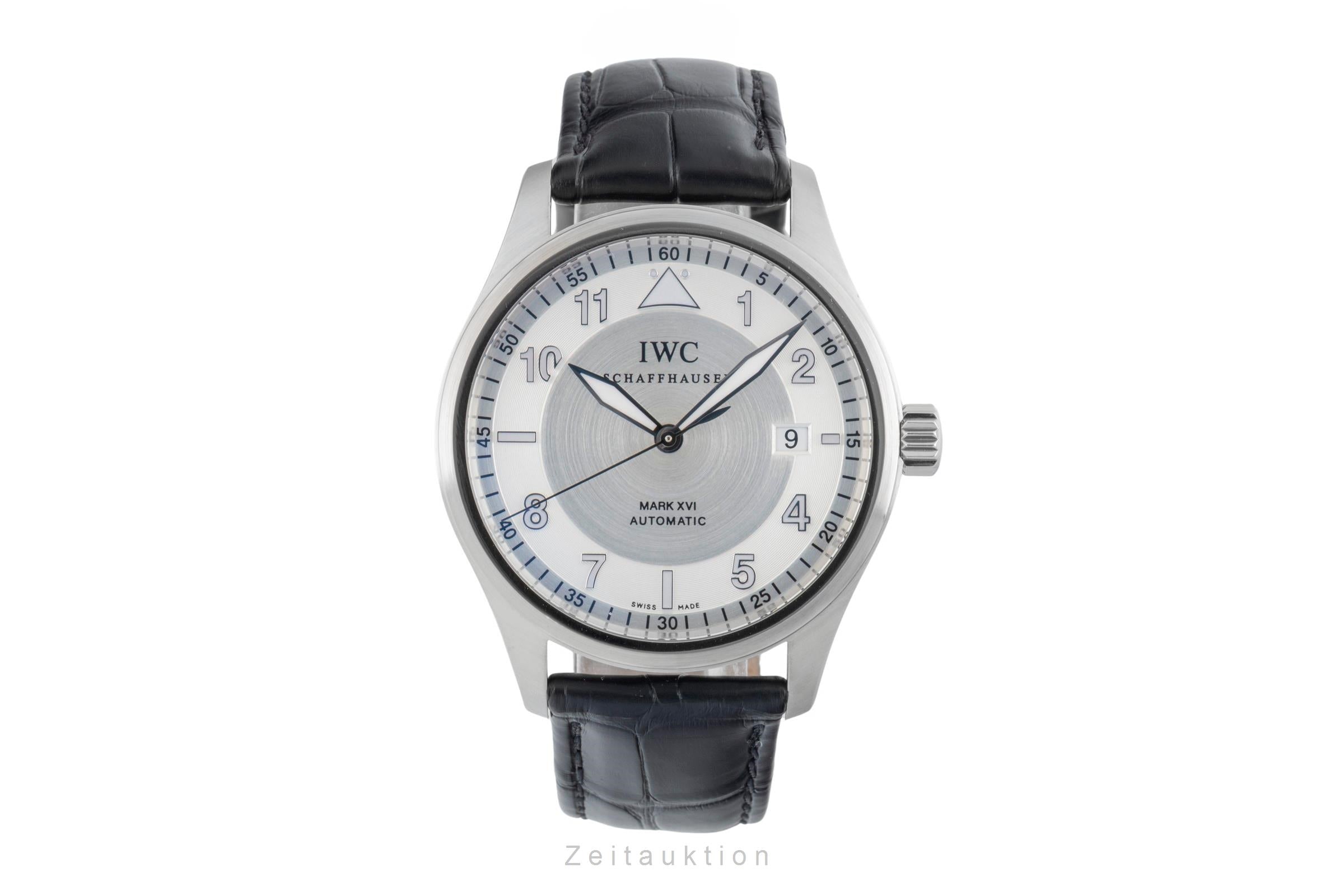 IWC Mark XVI Spitfire Edelstahl Automatik Herrenuhr Ref. IW325502 B&P 2006 [2601808]