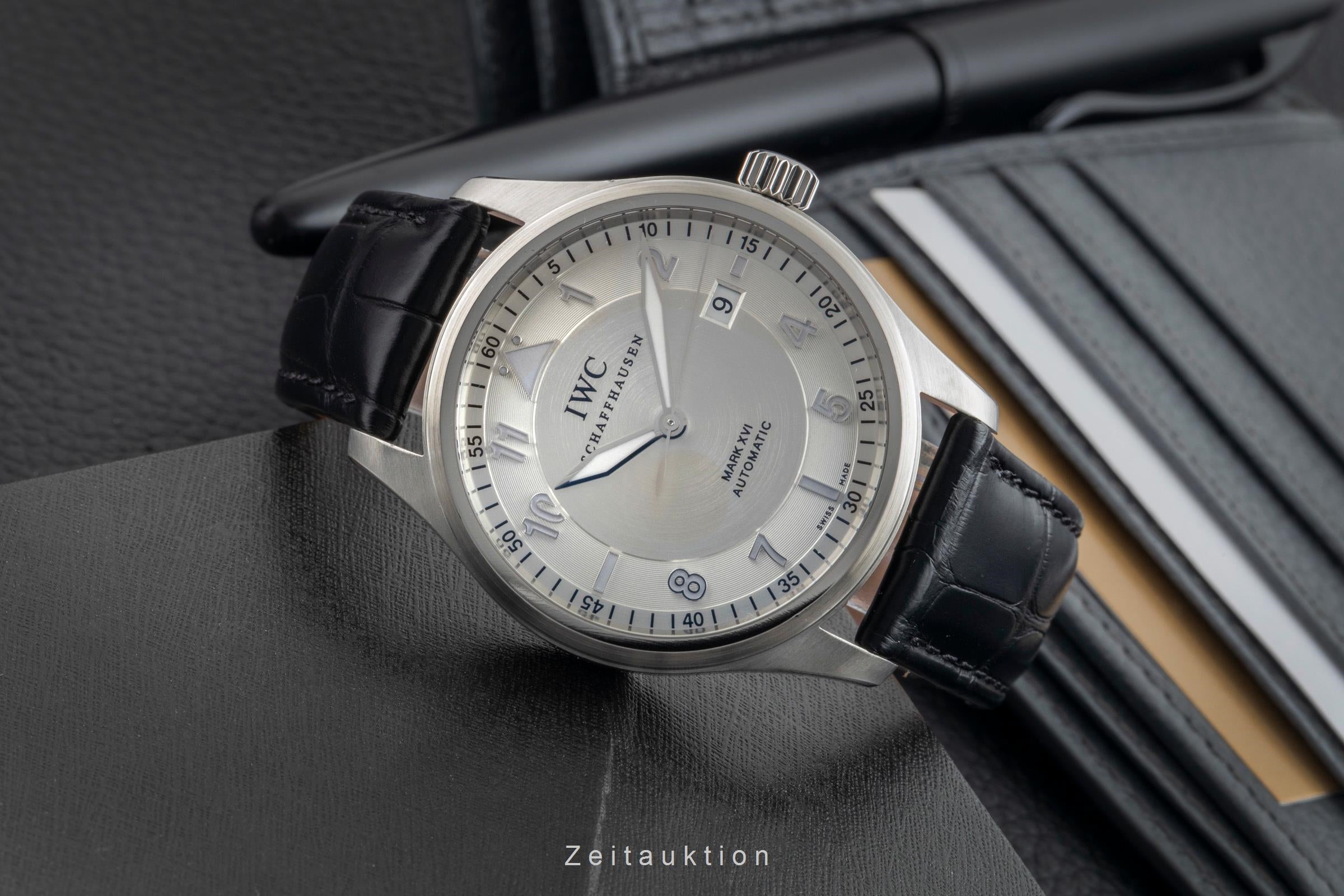IWC Mark XVI Spitfire Edelstahl Automatik Herrenuhr Ref. IW325502 B&P 2006 [2601808]