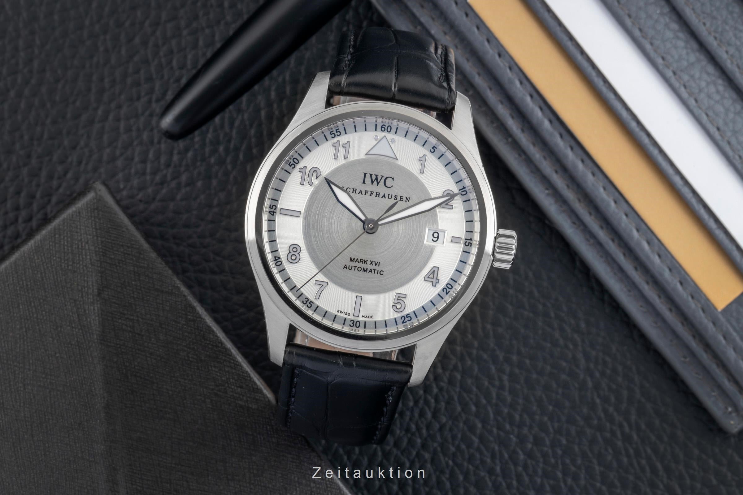 IWC Mark XVI Spitfire Edelstahl Automatik Herrenuhr Ref. IW325502 B&P 2006 [2601808]