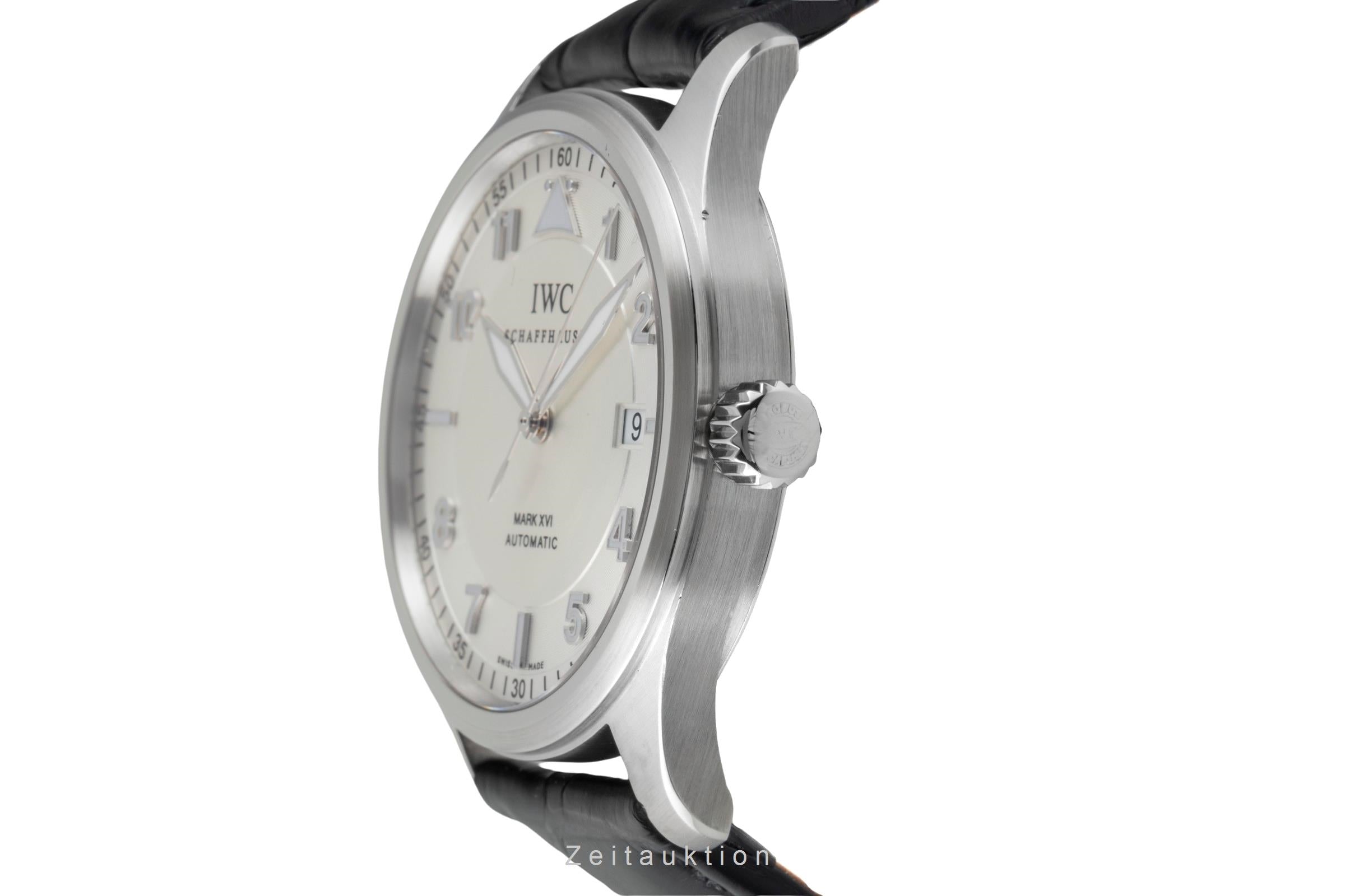 IWC Mark XVI Spitfire Edelstahl Automatik Herrenuhr Ref. IW325502 B&P 2006 [2601808]