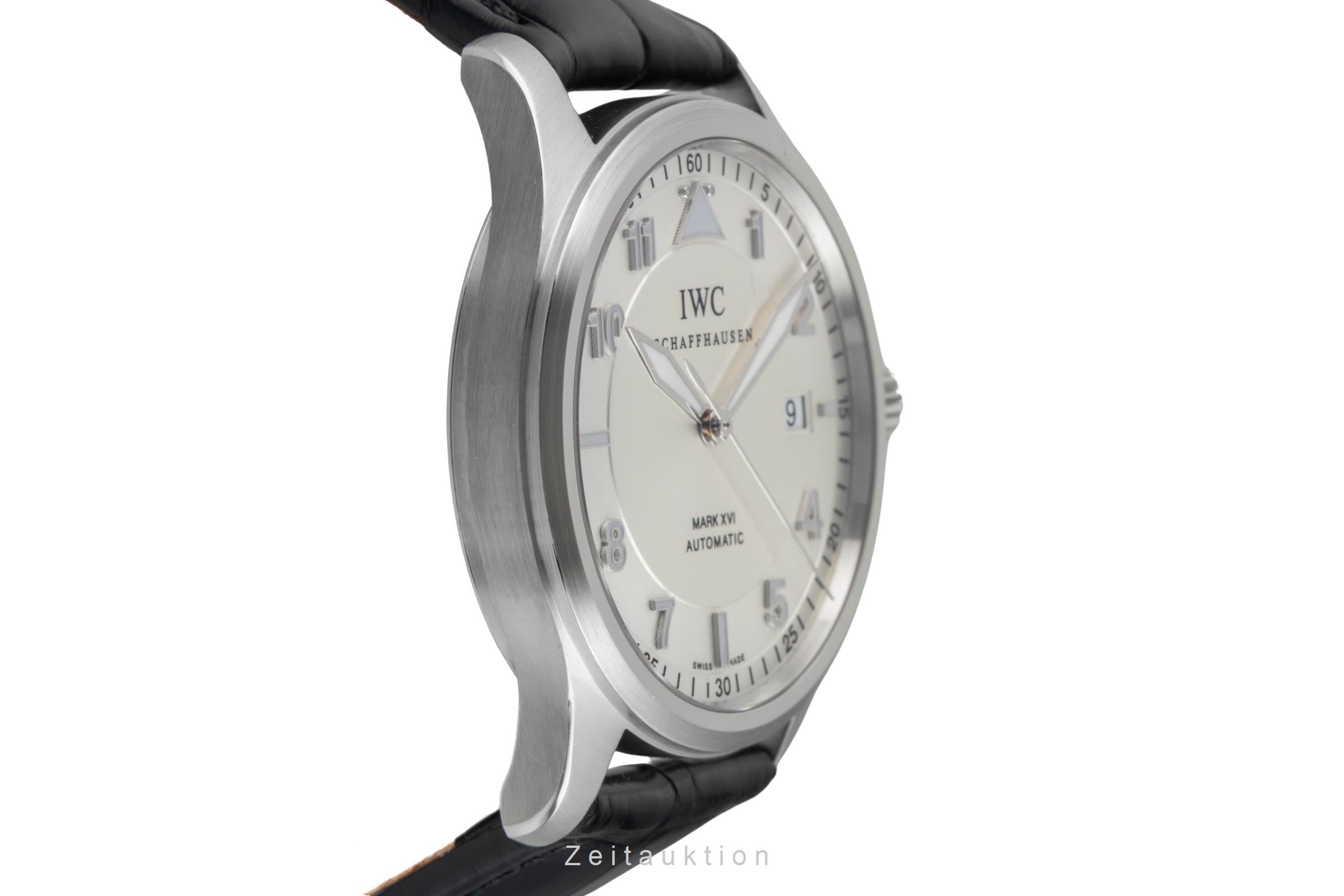 IWC Mark XVI Spitfire Edelstahl Automatik Herrenuhr Ref. IW325502 B&P 2006 [2601808]