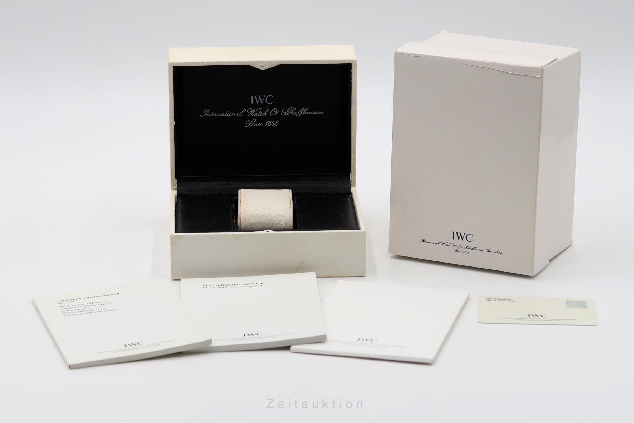 IWC Mark XVI Spitfire Edelstahl Automatik Herrenuhr Ref. IW325502 B&P 2006 [2601808]