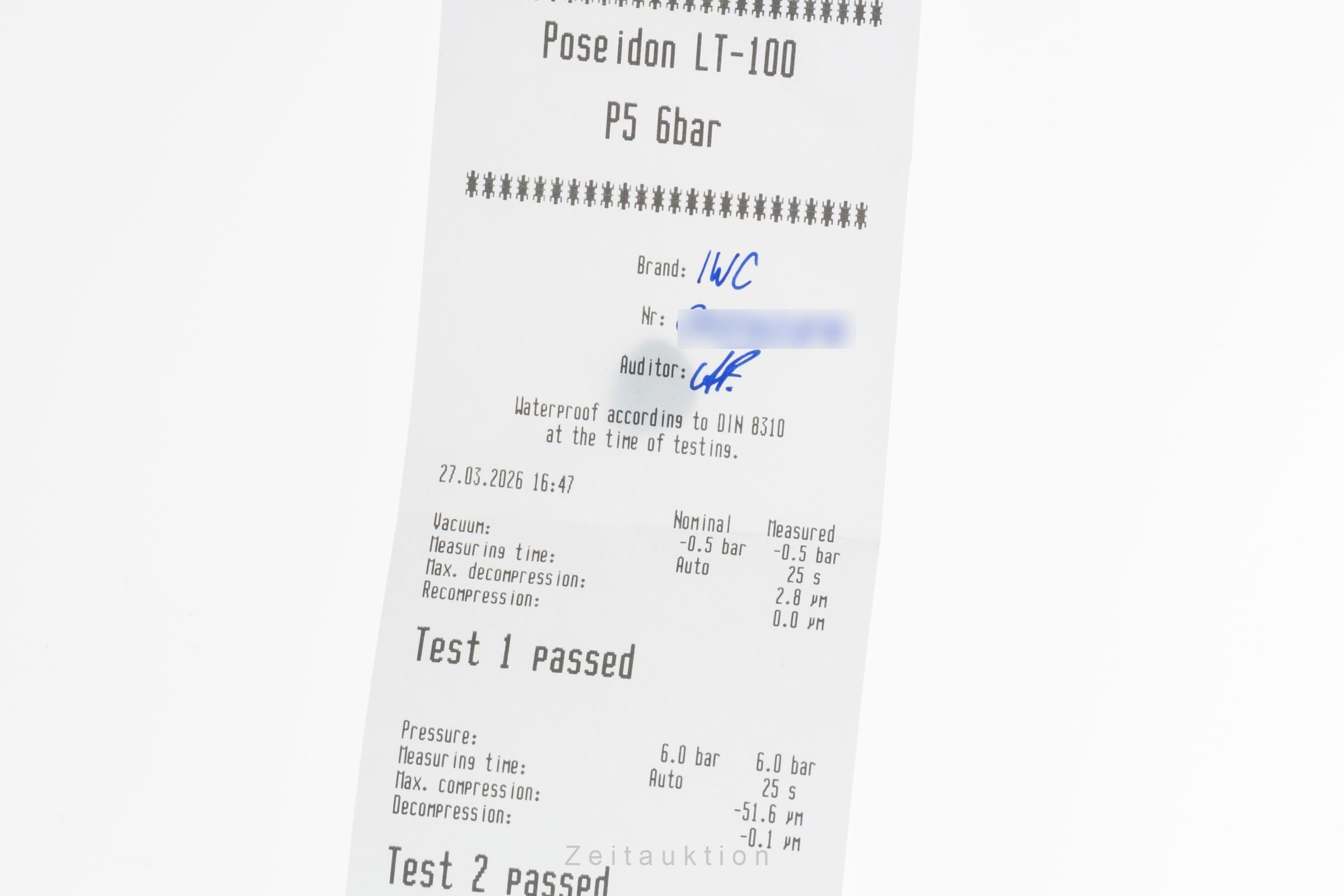 IWC Mark XVI Spitfire Edelstahl Automatik Herrenuhr Ref. IW325502 B&P 2006 [2601808]