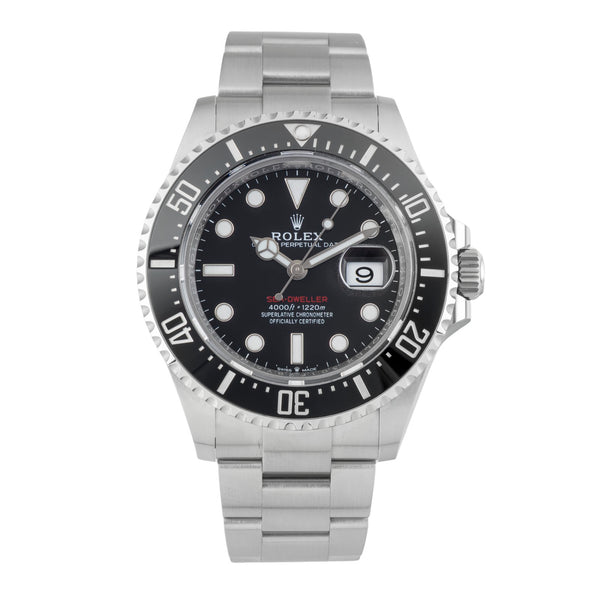 Rolex Sea-Dweller Single Red Edelstahl Herrenuhr Oyster Ref. 126600 B&P 2022 [2601819]