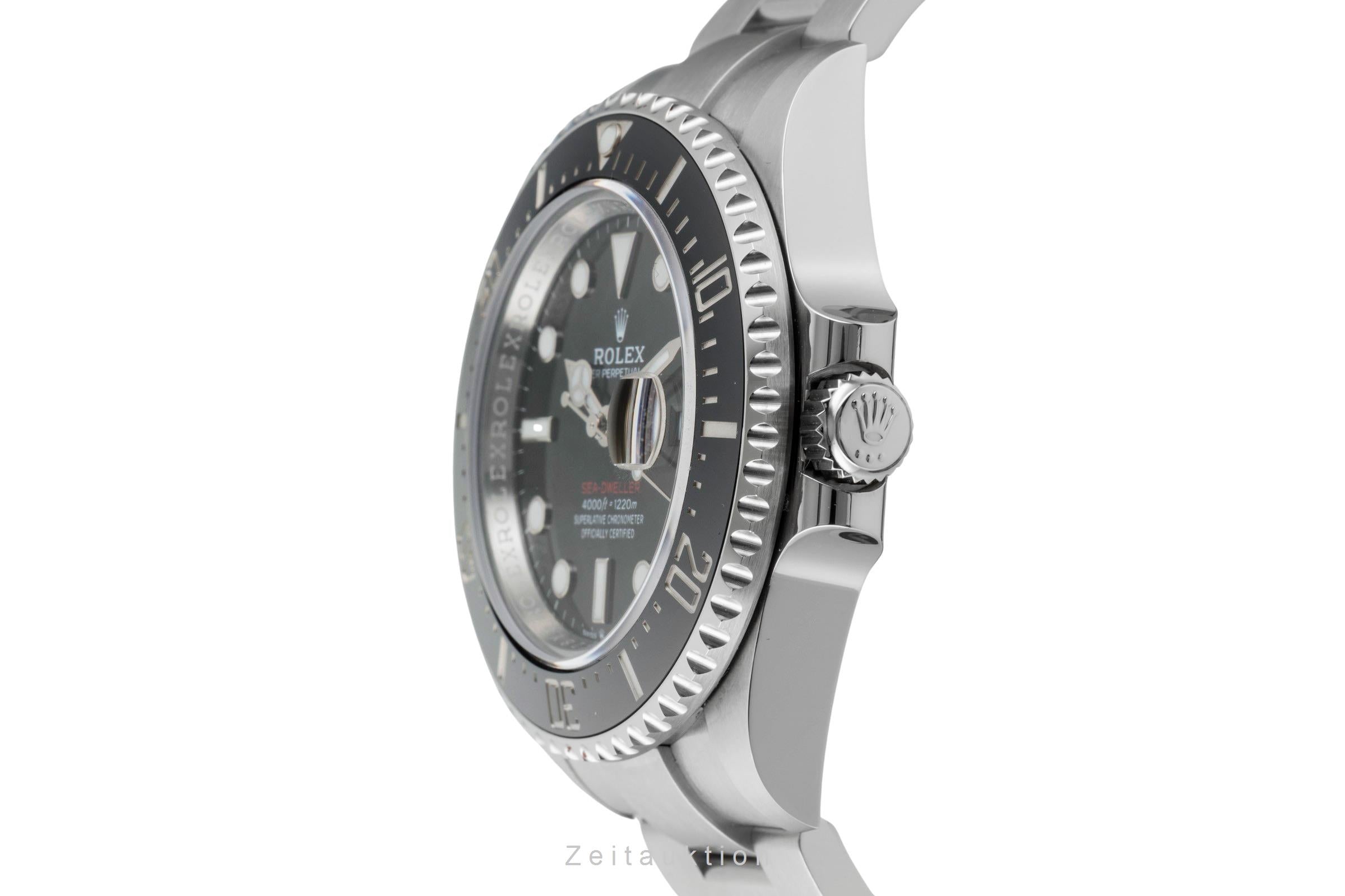 Rolex Sea-Dweller Single Red Edelstahl Herrenuhr Oyster Ref. 126600 B&P 2022 [2601819]