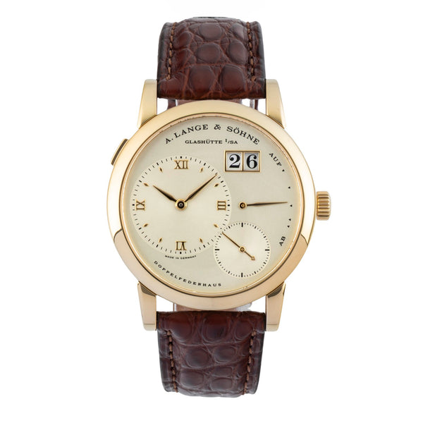 A. Lange & Söhne Lange 1 18k (0,750) Gold Handaufzug Herrenuhr Ref. 101.021  [2601825]