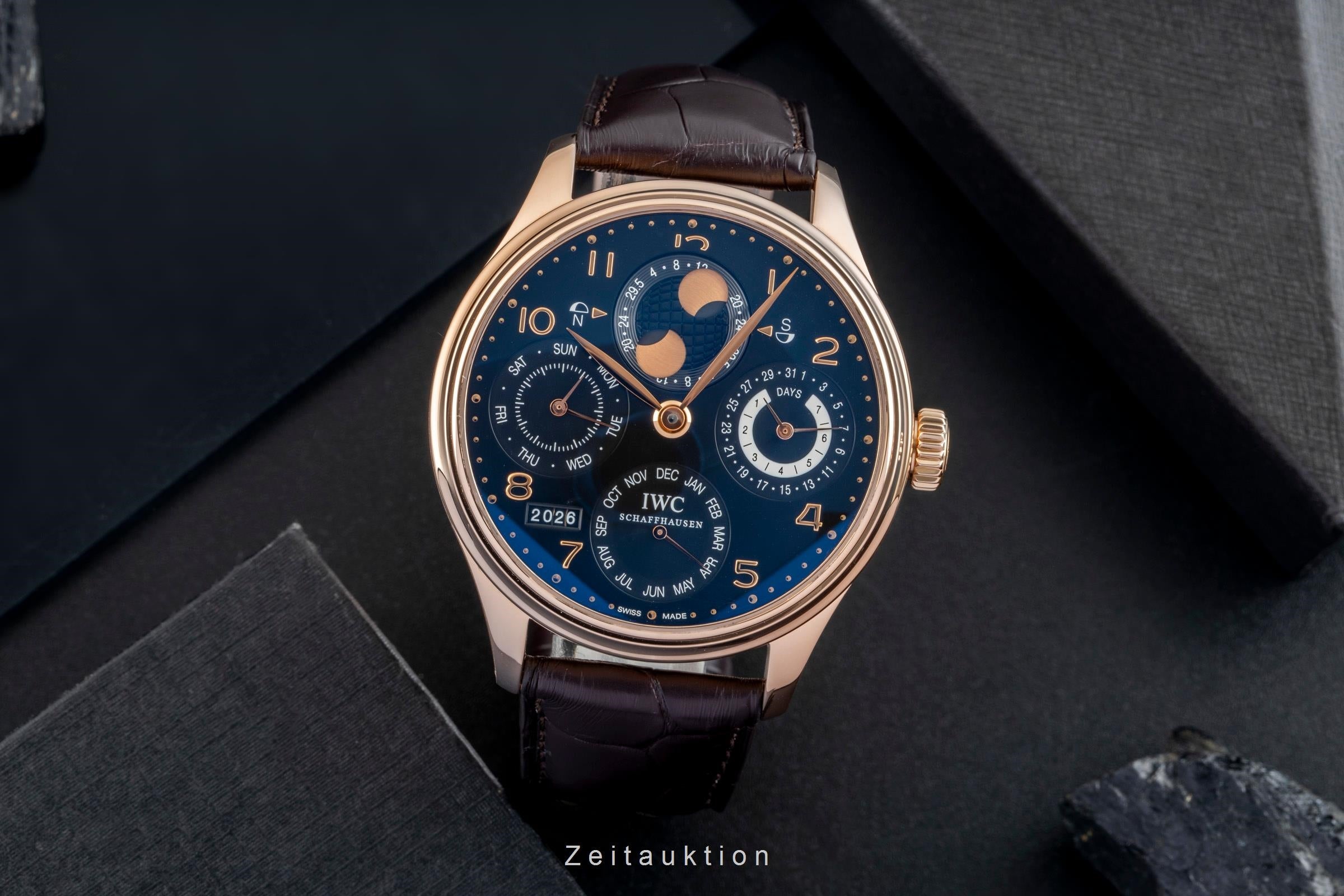 IWC Portugieser 18 ct red gold automatic men's watch IW502122 LP: 56900EUR  [2601827]