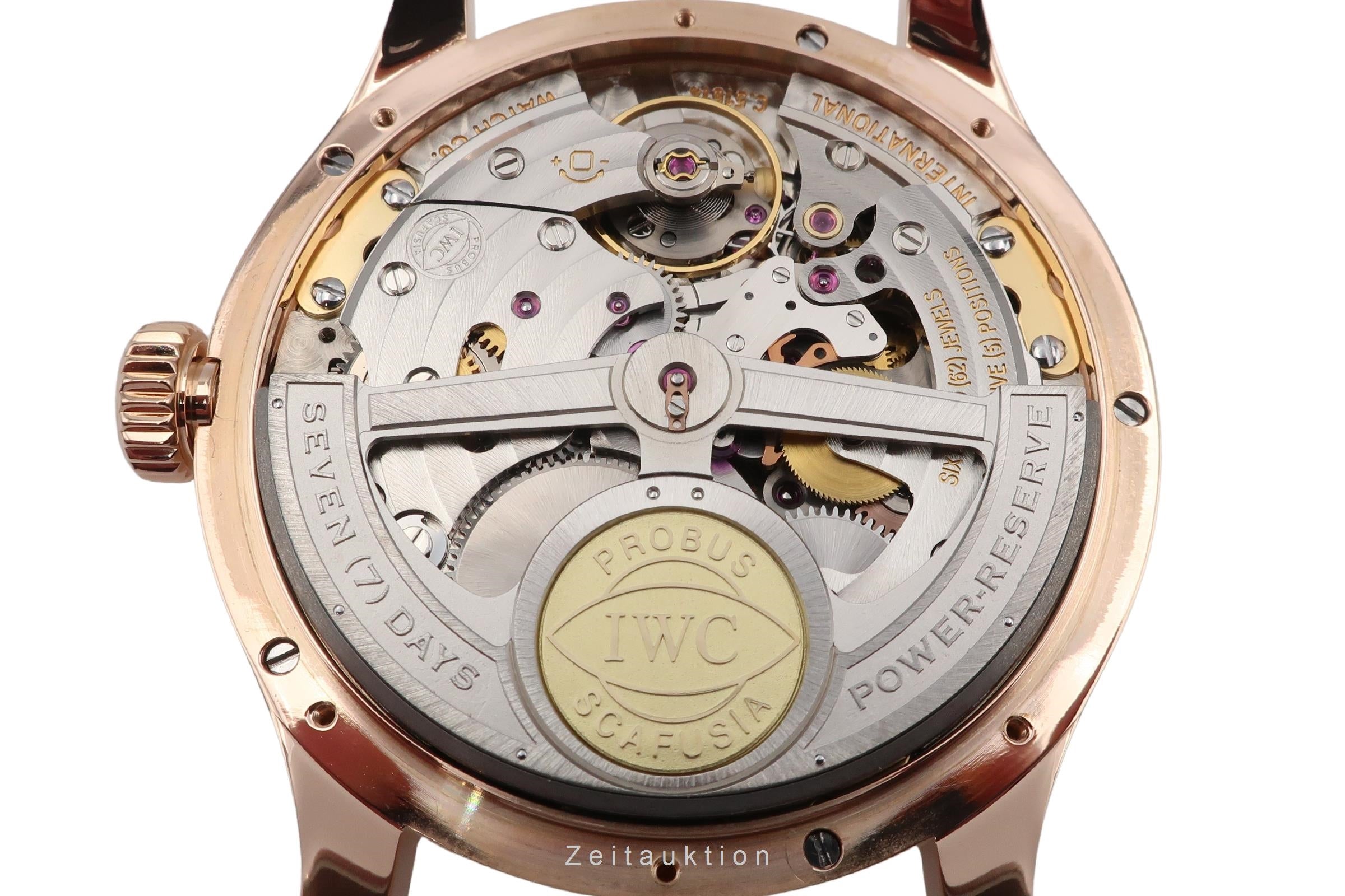 IWC Portugieser 18 ct red gold automatic men's watch IW502122 LP: 56900EUR  [2601827]