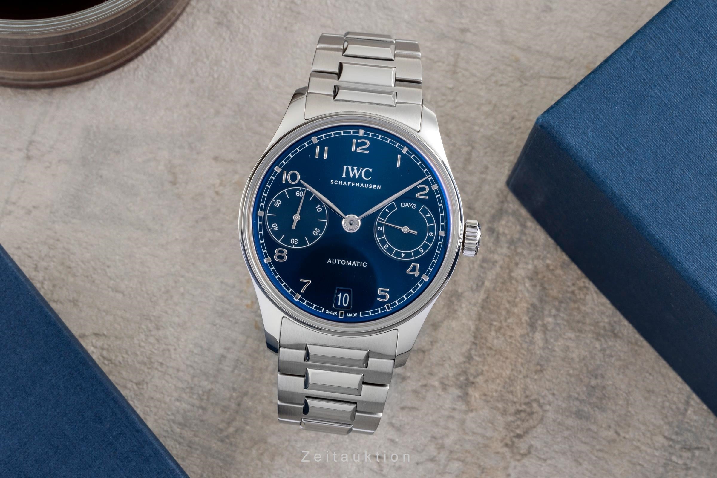 IWC Portugieser 42 7 Days Stahl Automatik Herrenuhr Ref. IW501704  [2601829]