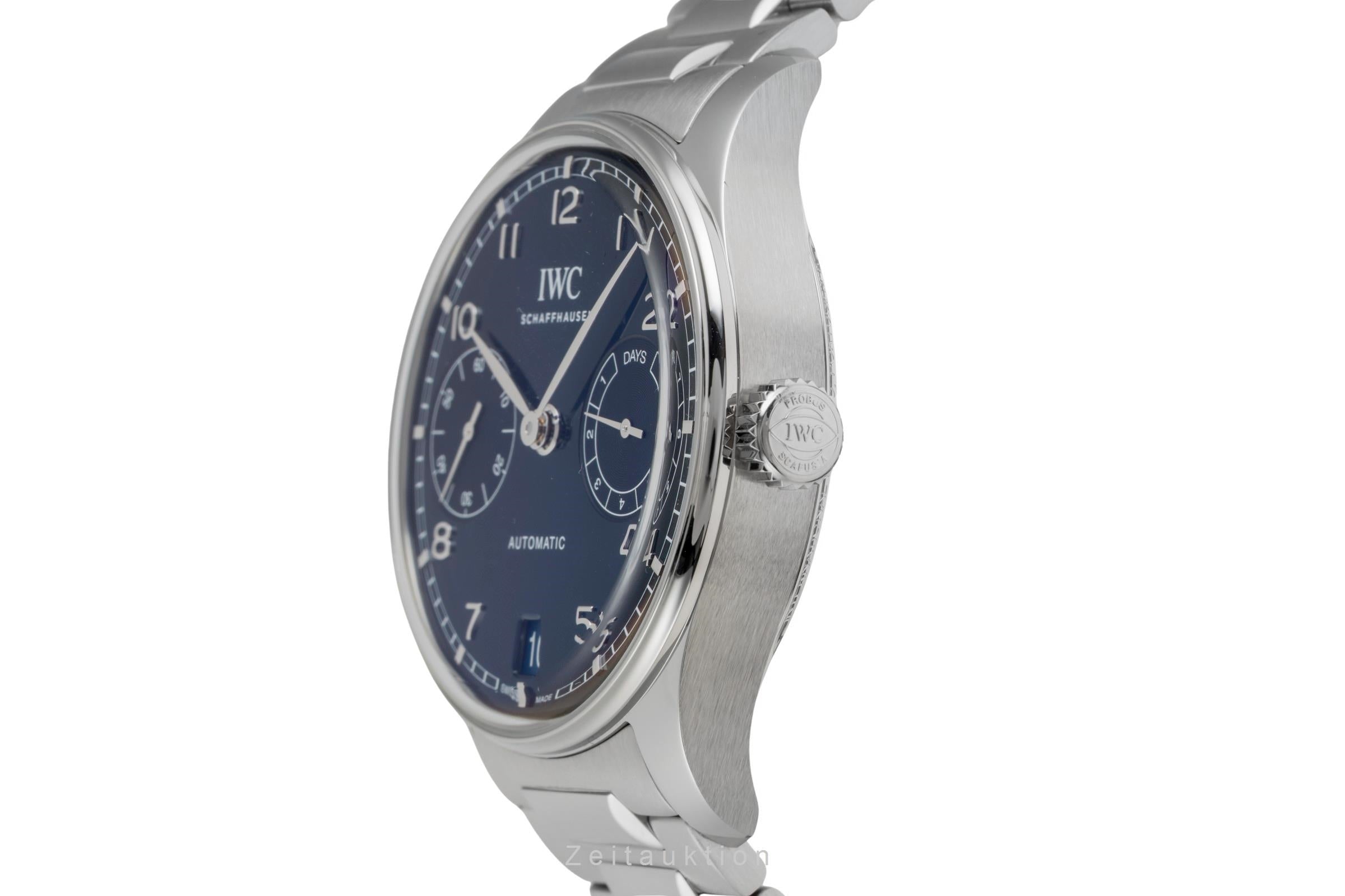 IWC Portugieser 42 7 Days Stahl Automatik Herrenuhr Ref. IW501704  [2601829]