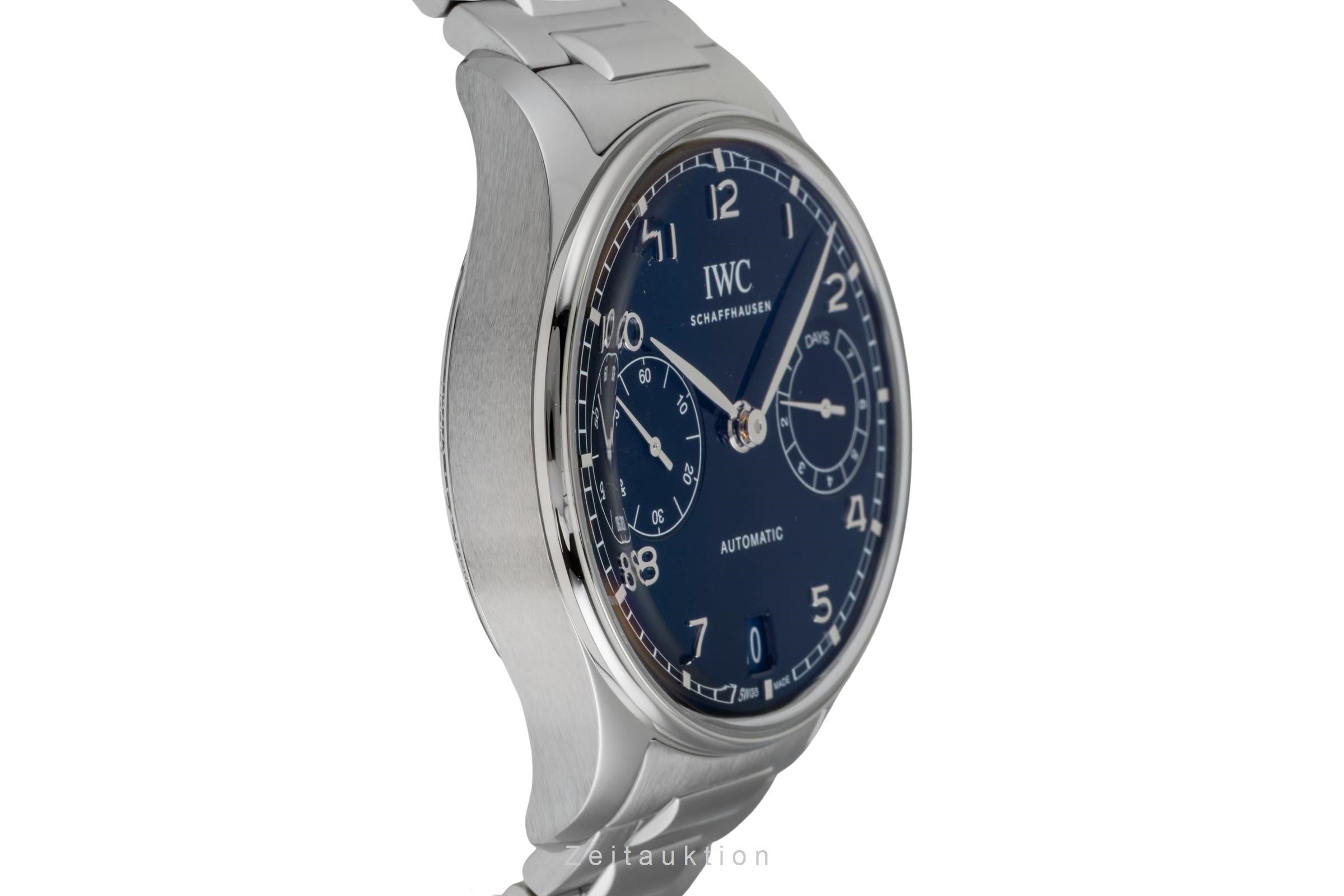 IWC Portugieser 42 7 Days Stahl Automatik Herrenuhr Ref. IW501704  [2601829]