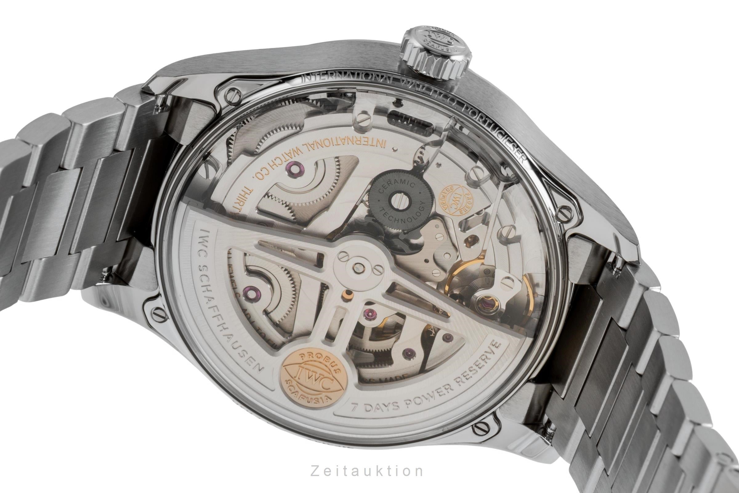 IWC Portugieser 42 7 Days Stahl Automatik Herrenuhr Ref. IW501704  [2601829]