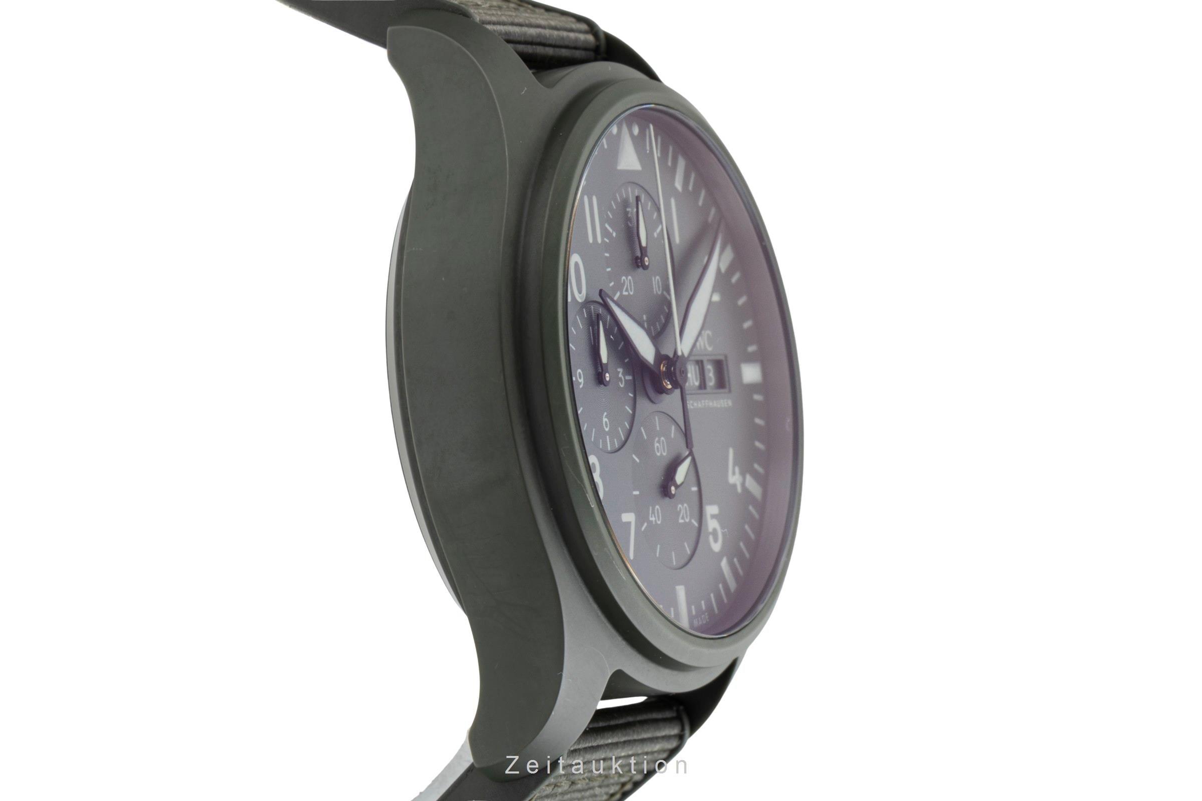 IWC Fliegerchronograph chronographe céramique / titane automatique montre pour hommes IW389106 LP: 12700EUR  [2601831]