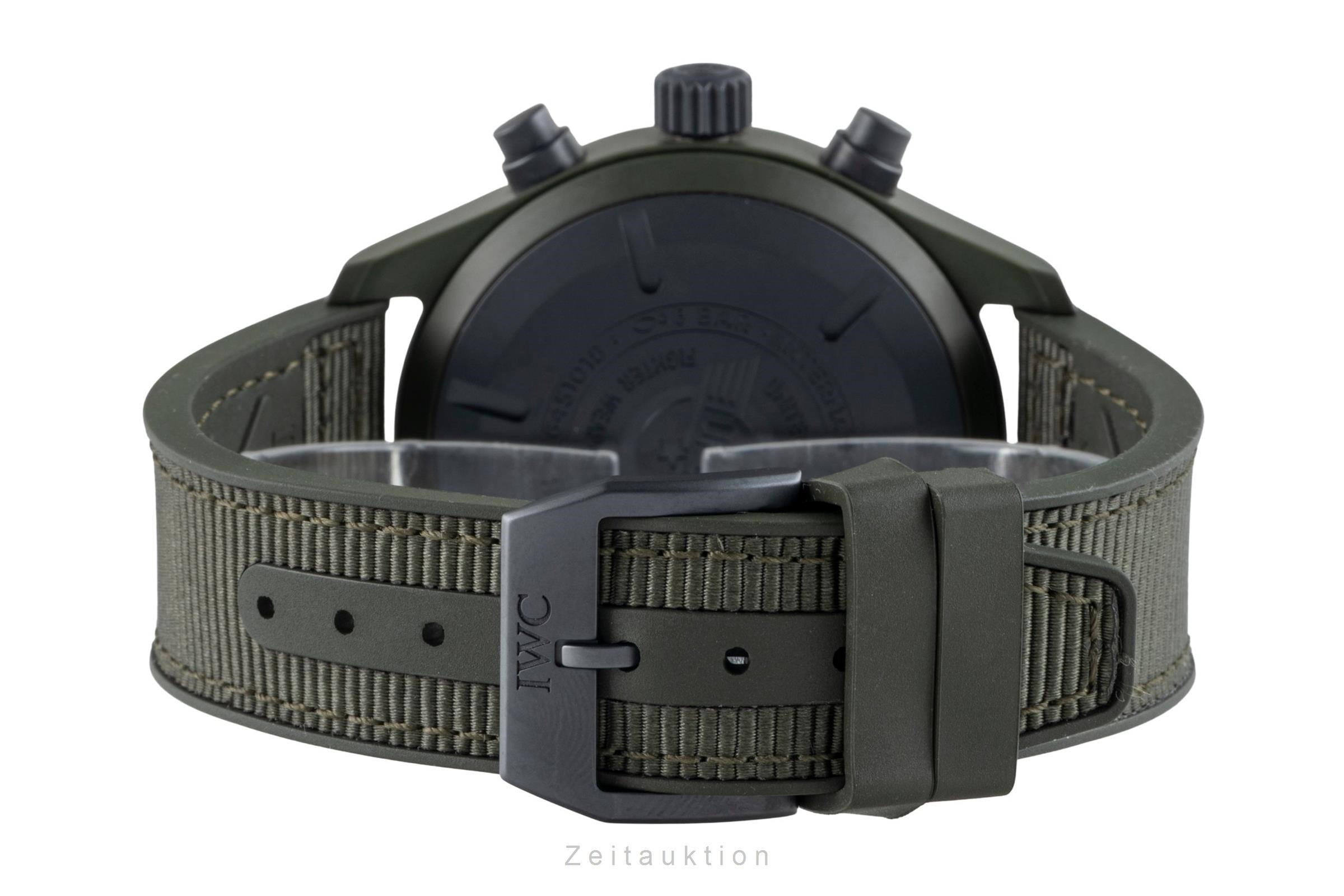 IWC Fliegerchronograph chronographe céramique / titane automatique montre pour hommes IW389106 LP: 12700EUR  [2601831]