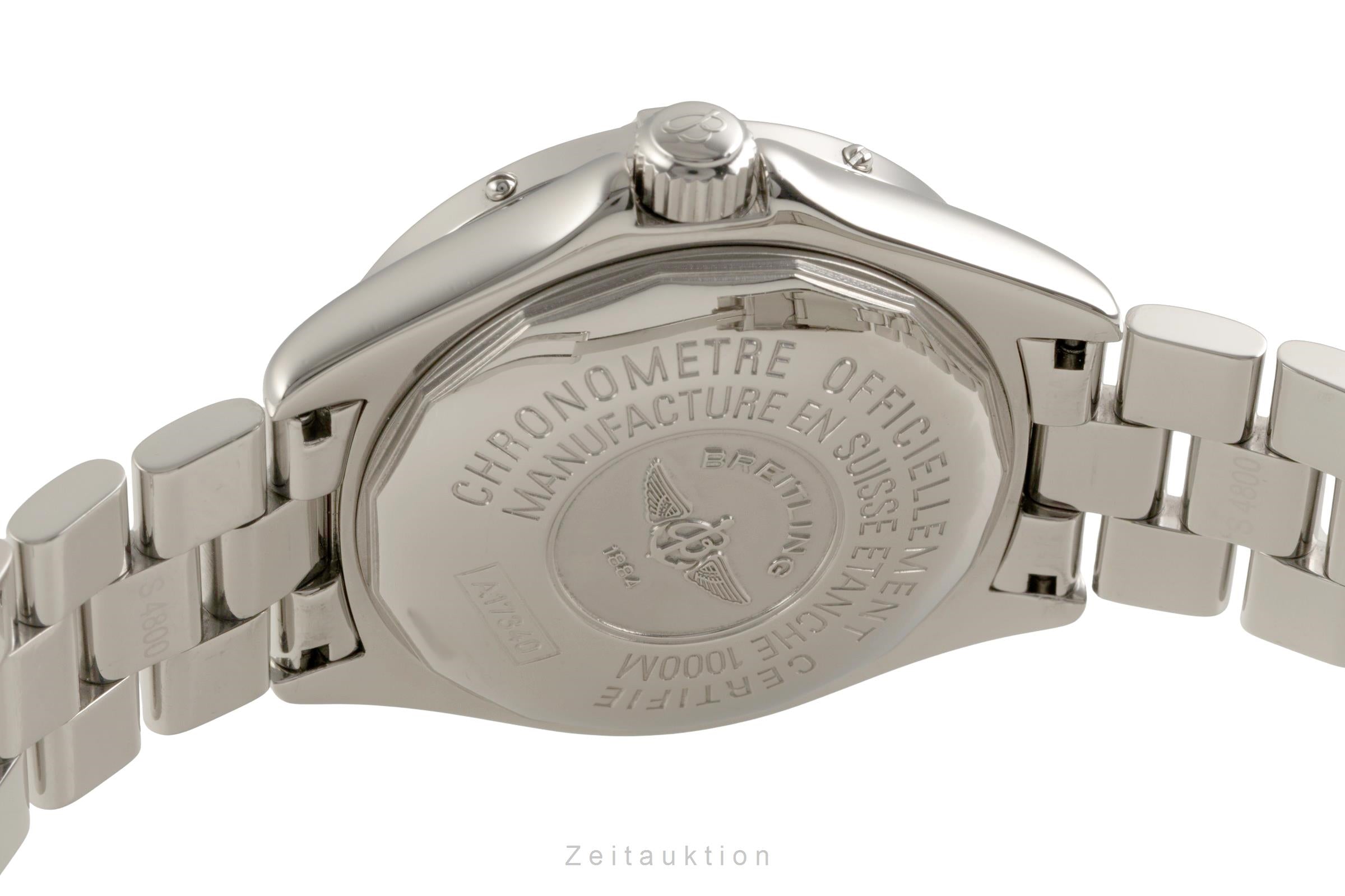 Breitling Superocean Automatik Datum Edelstahl Herrenuhr Ref. A17340 Box  [2601837]