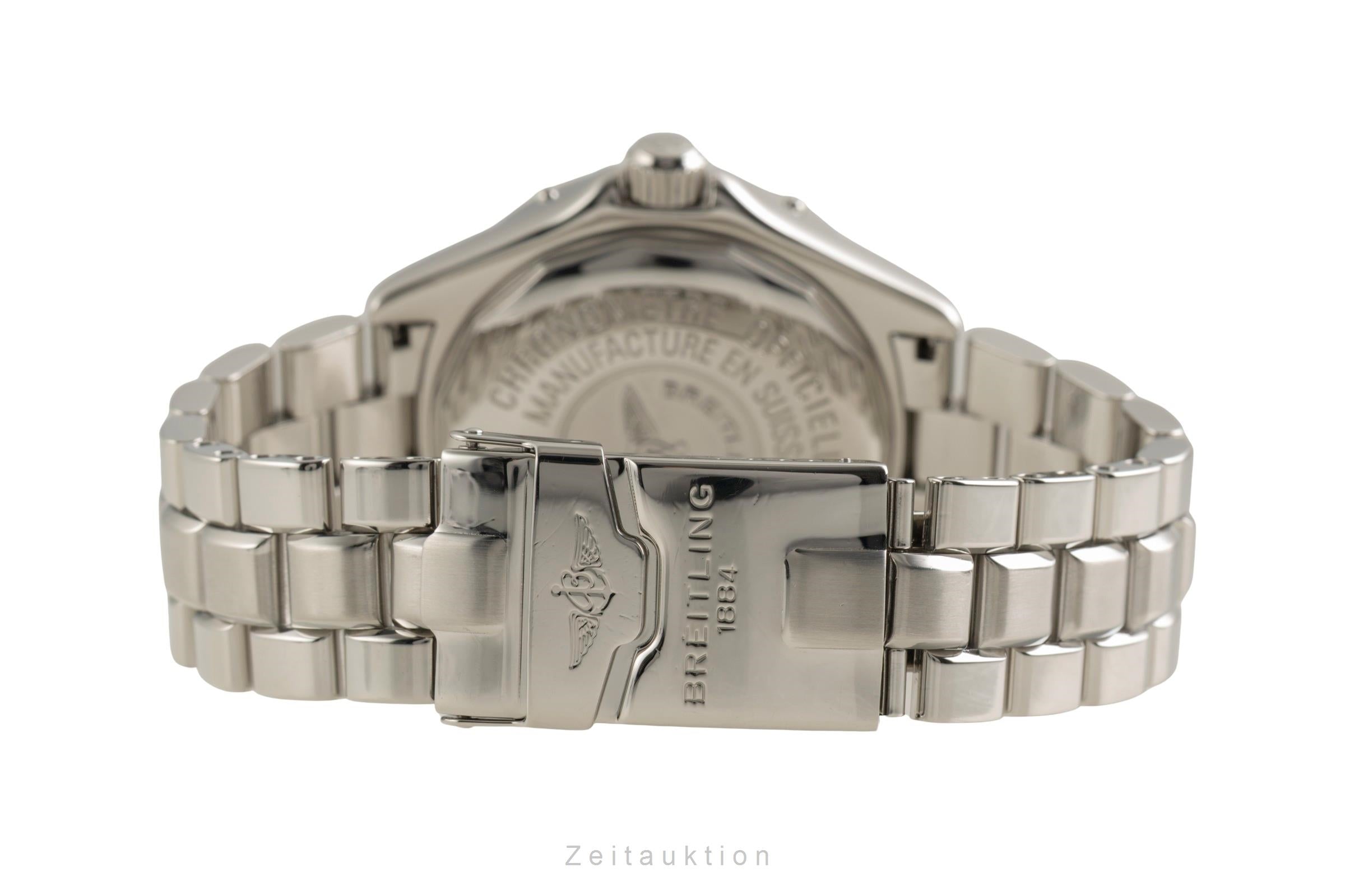 Breitling Superocean Automatik Datum Edelstahl Herrenuhr Ref. A17340 Box  [2601837]
