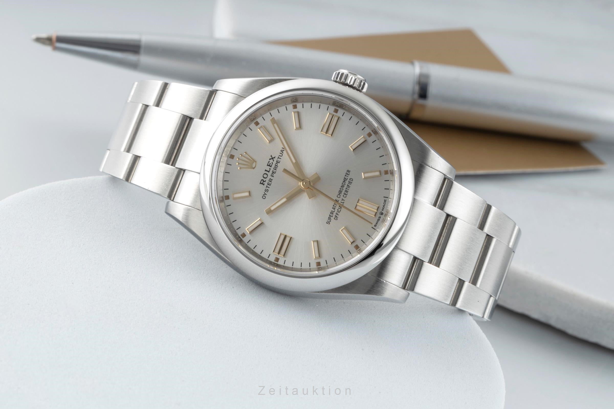 Rolex Oyster Perpetual steel automatic men's watch 126000  [2601839]