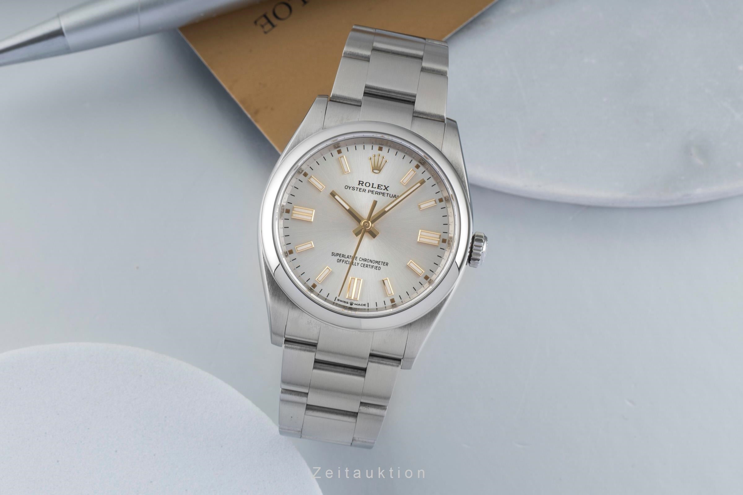 Rolex Oyster Perpetual steel automatic men's watch 126000  [2601839]