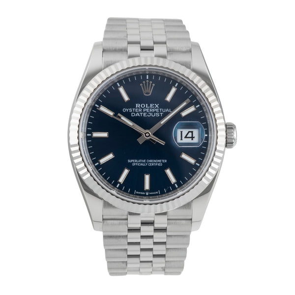 Rolex Datejust acero / oro blanco automático reloj para caballeros 126234  [2601841]